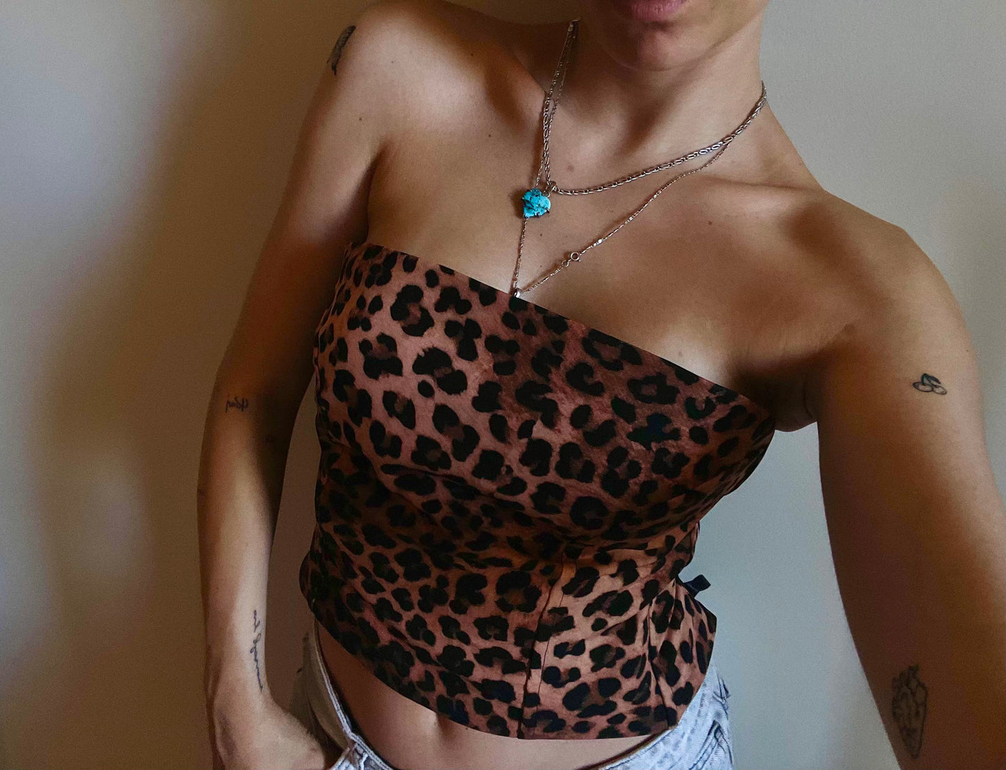 ''Brooklyn Baby'' Leopard Corset Top