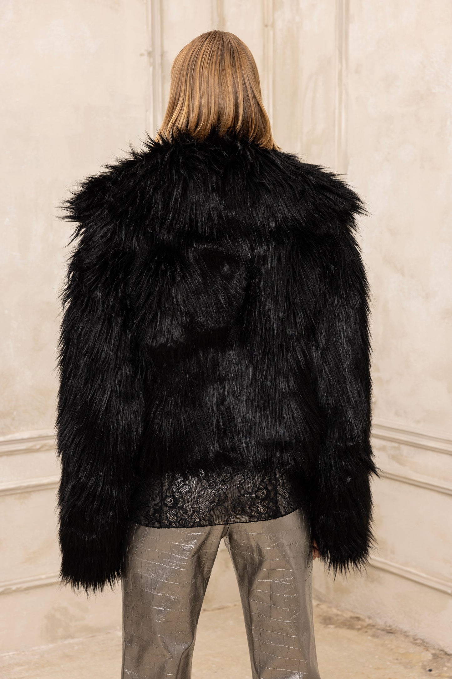 Black Faux Fur