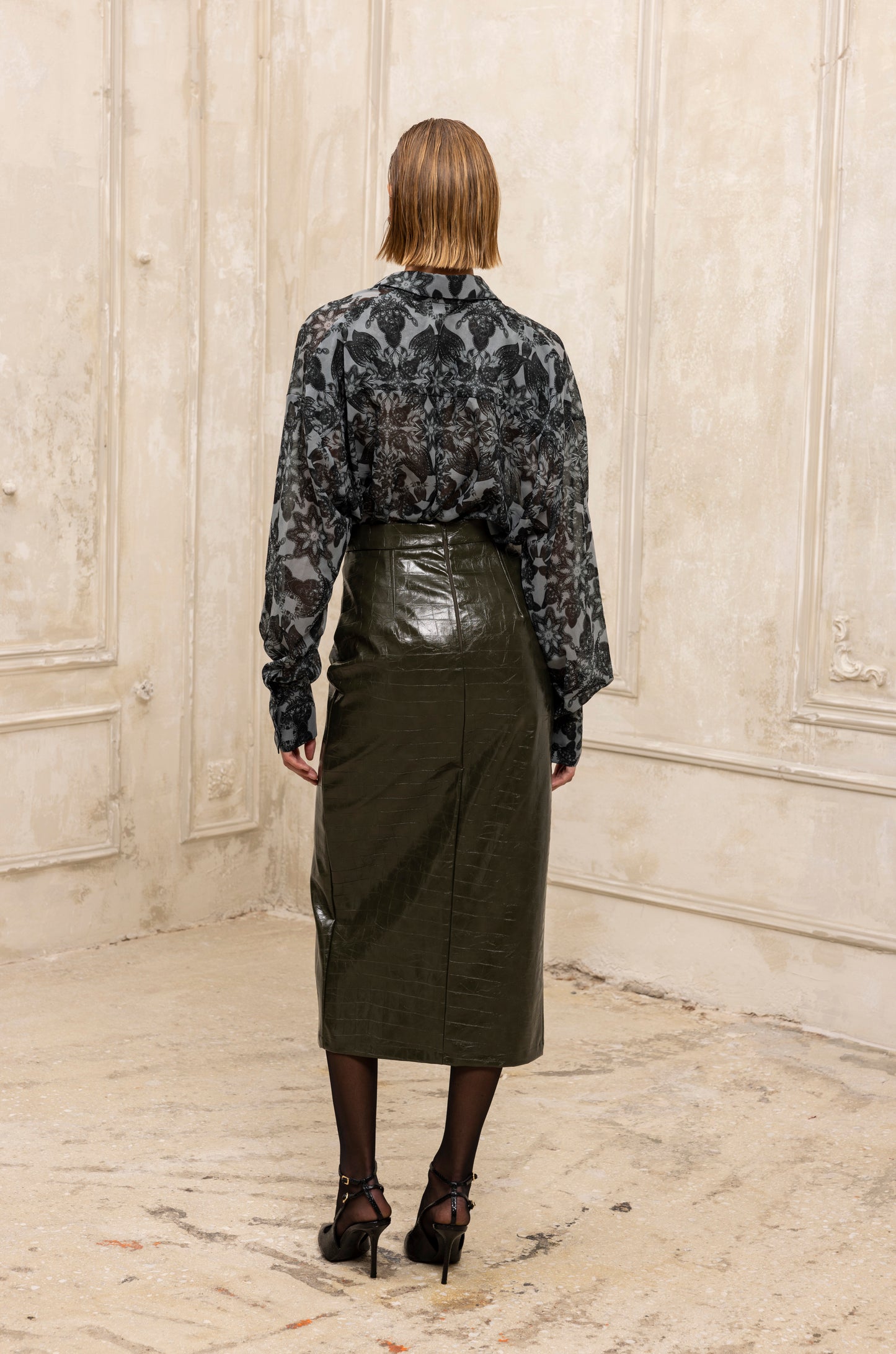 Caleidoscope Lace Shirt grey