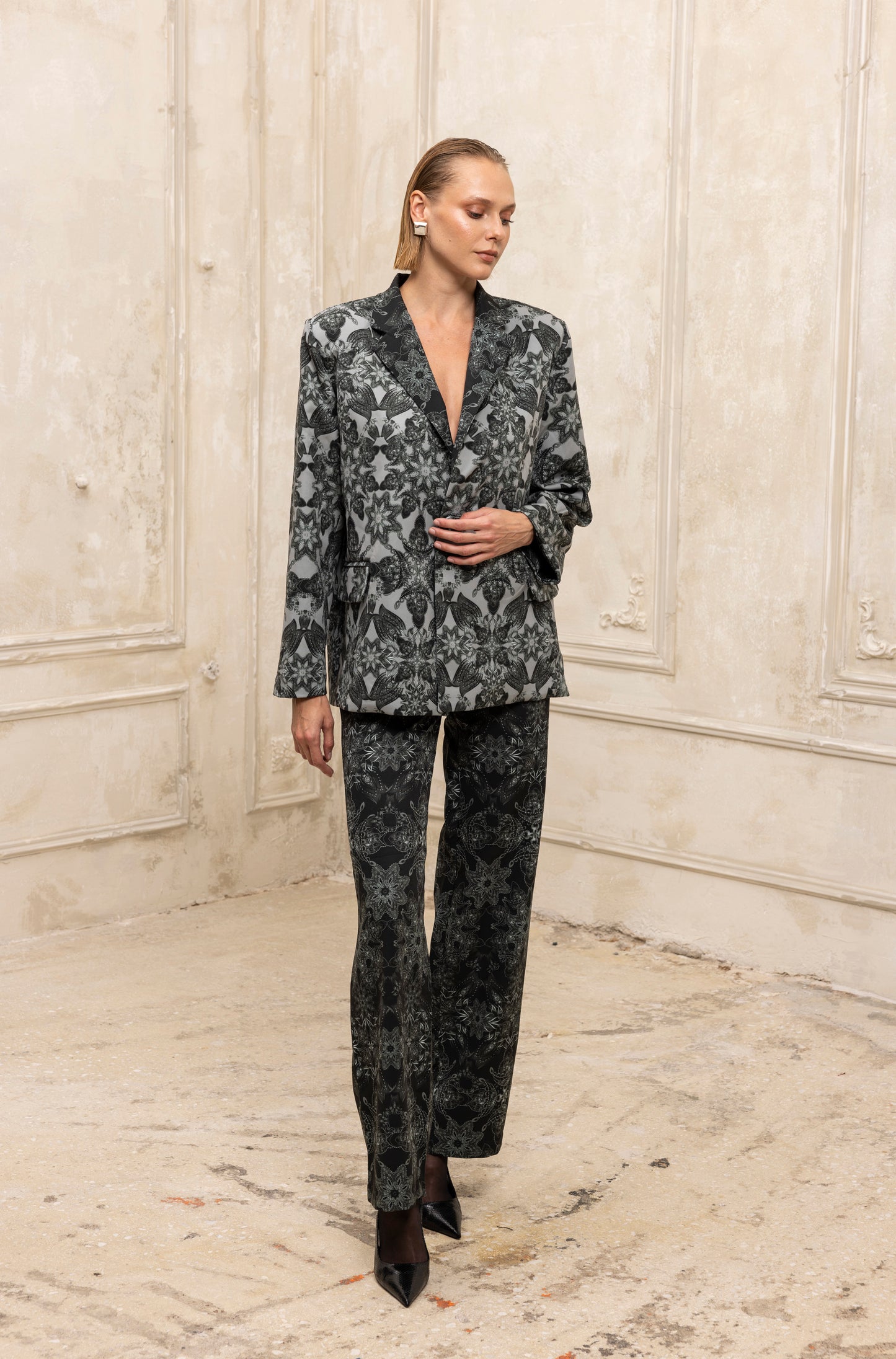 Caleidoscope Lace Blazer double faced