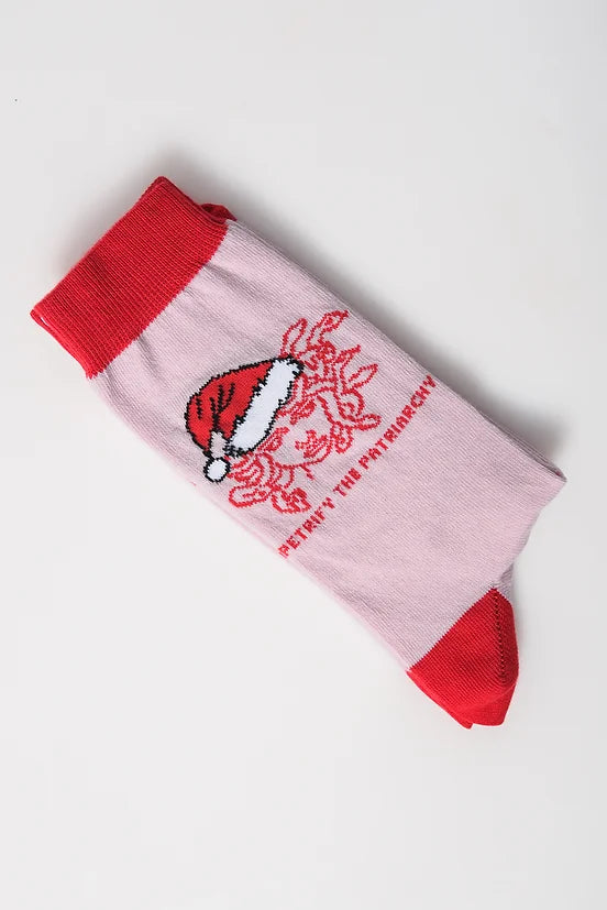 Petrify the patriarchy -XMAS Socks