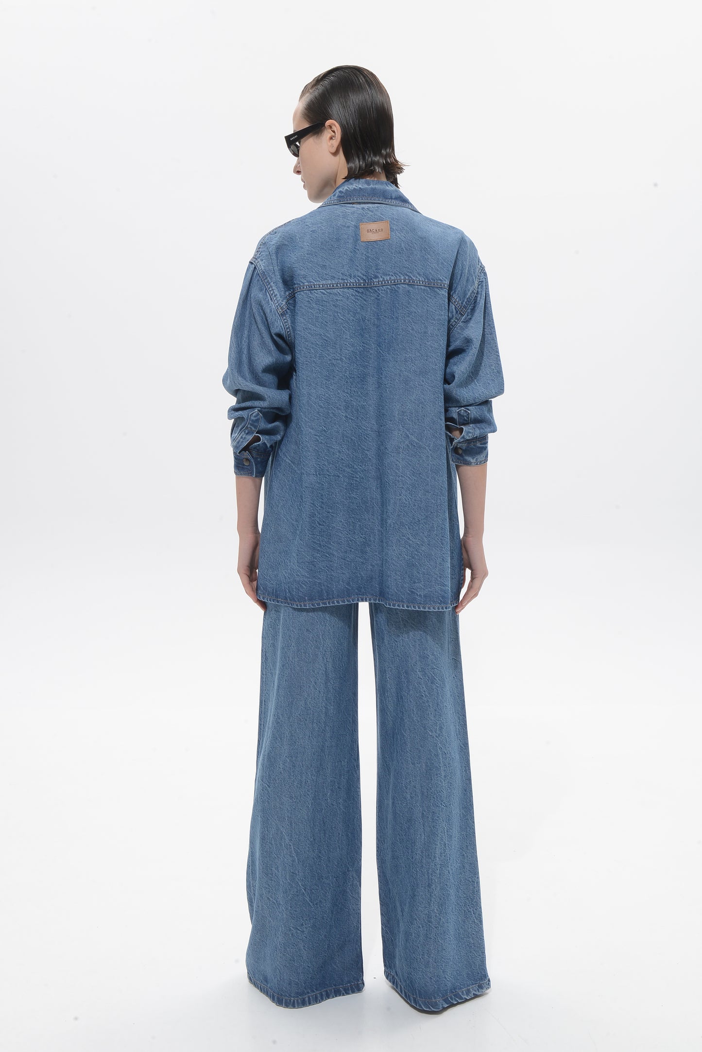 Veronica Mid Blue Tencel Jacket