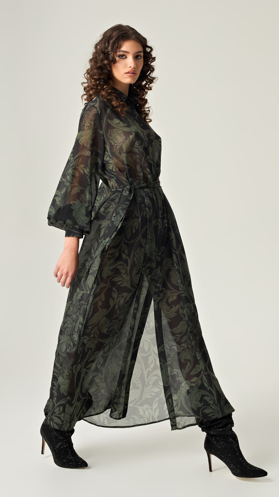 EMERALD SHADOWS SHIRTDRESS
