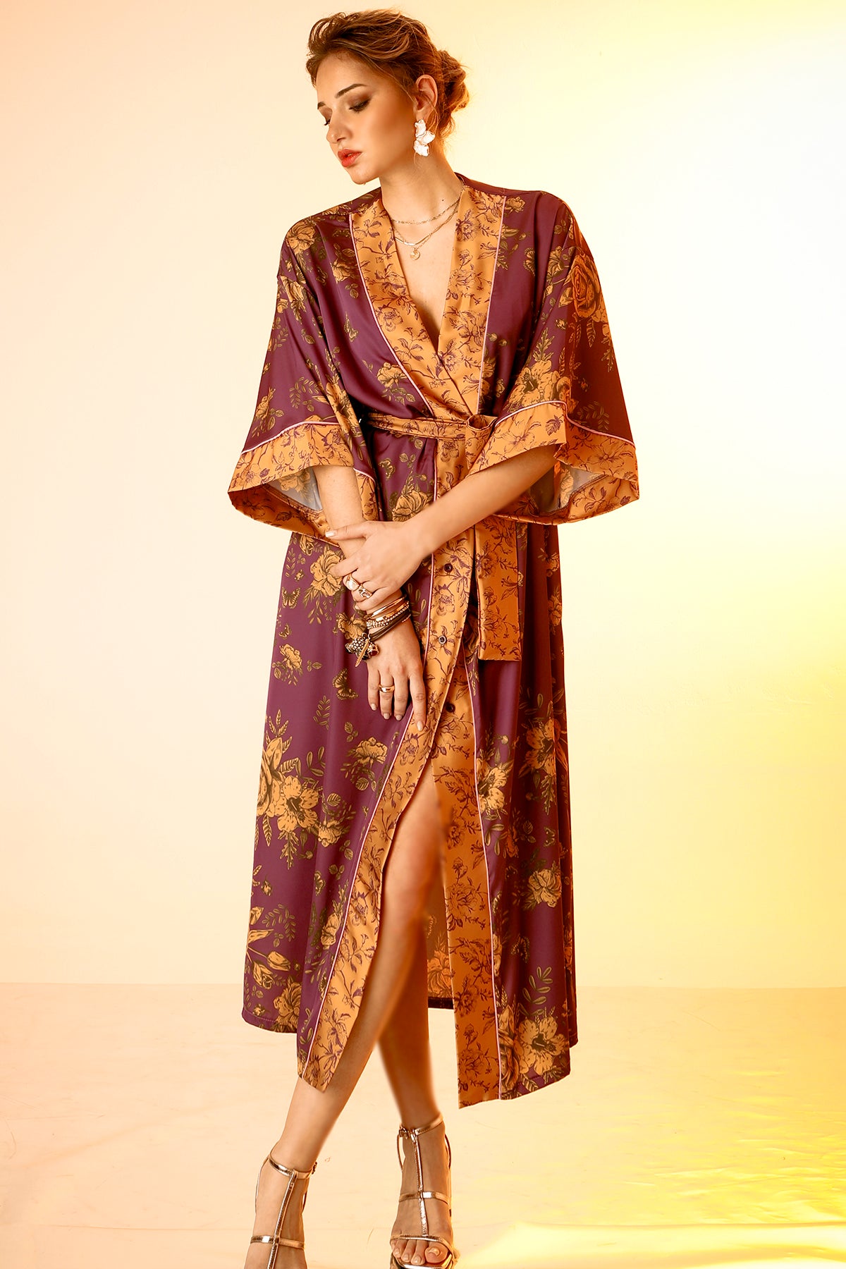 ROMINA (PURPLE) DRESS/KIMONO