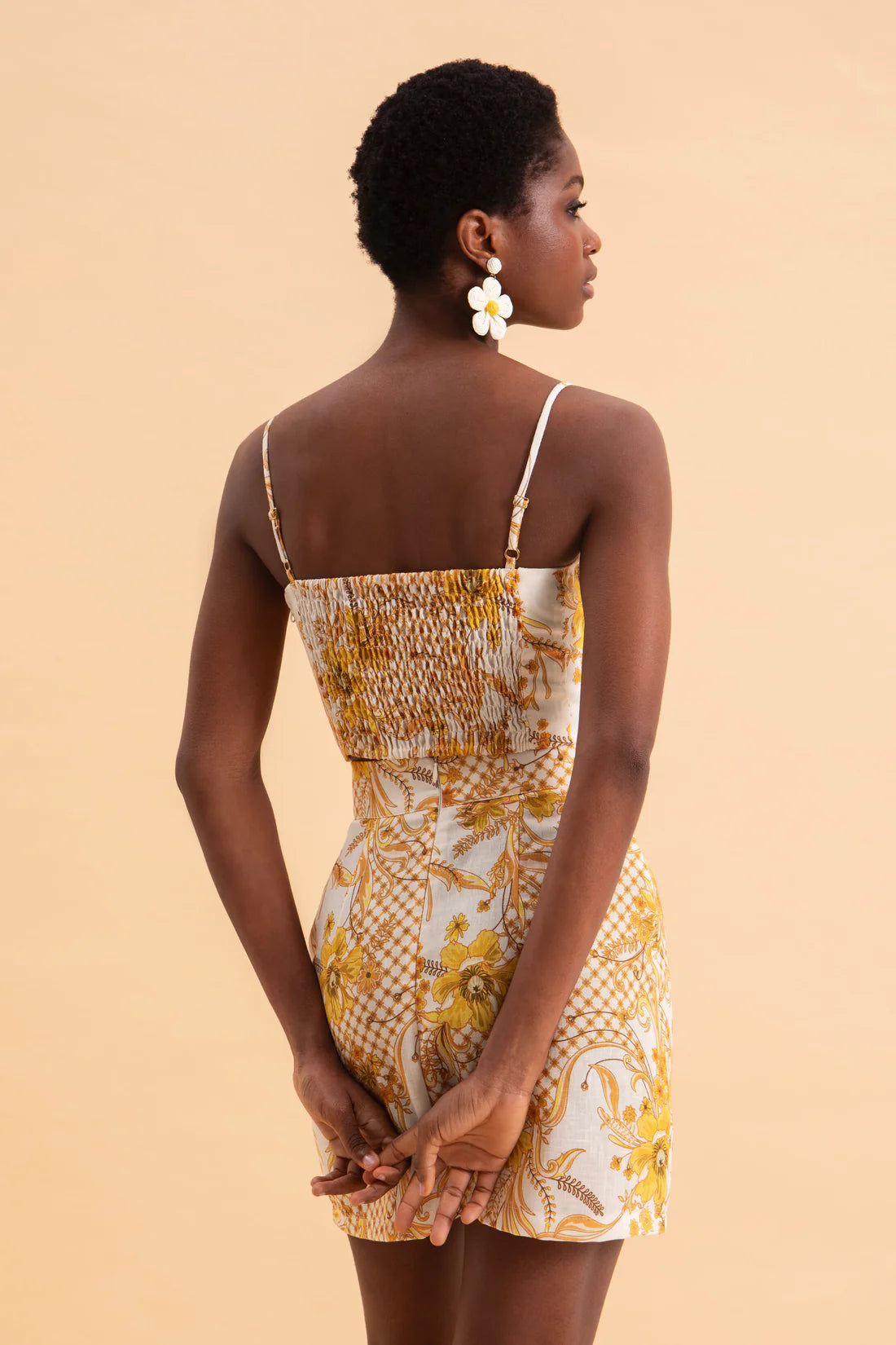 MARIGOLD LINEN BUSTIER
