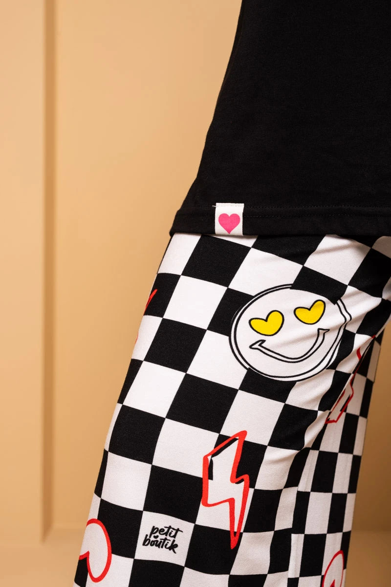 Akita Pants Checkered Smiley Παντελόνα Petit Boutik