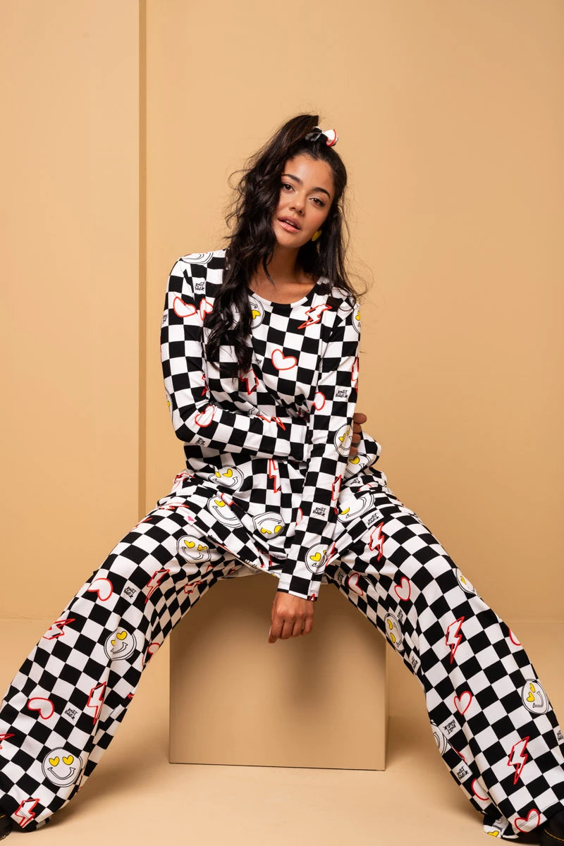 Akita Pants Checkered Smiley Παντελόνα Petit Boutik