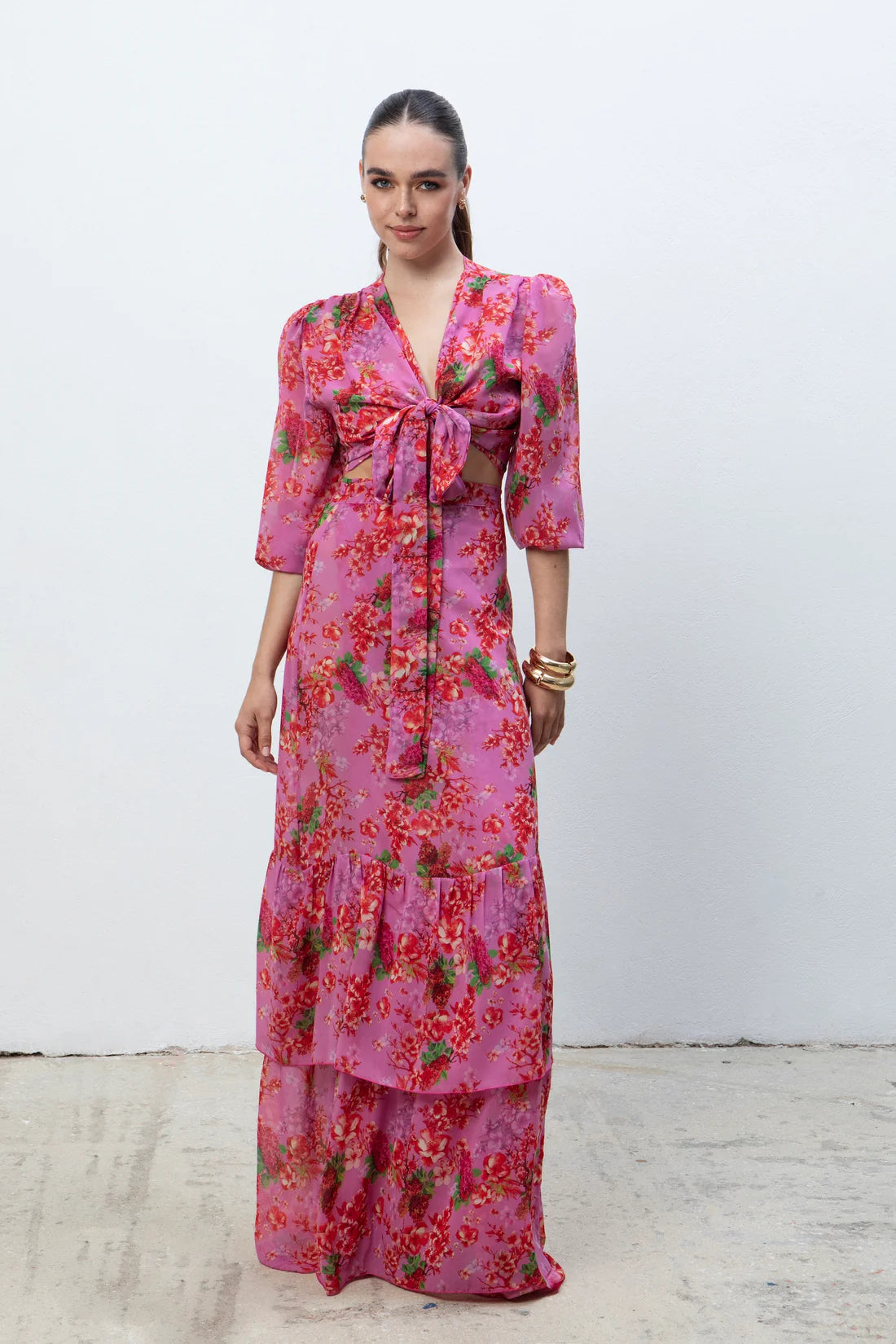 CAMELIA WRAP TOP