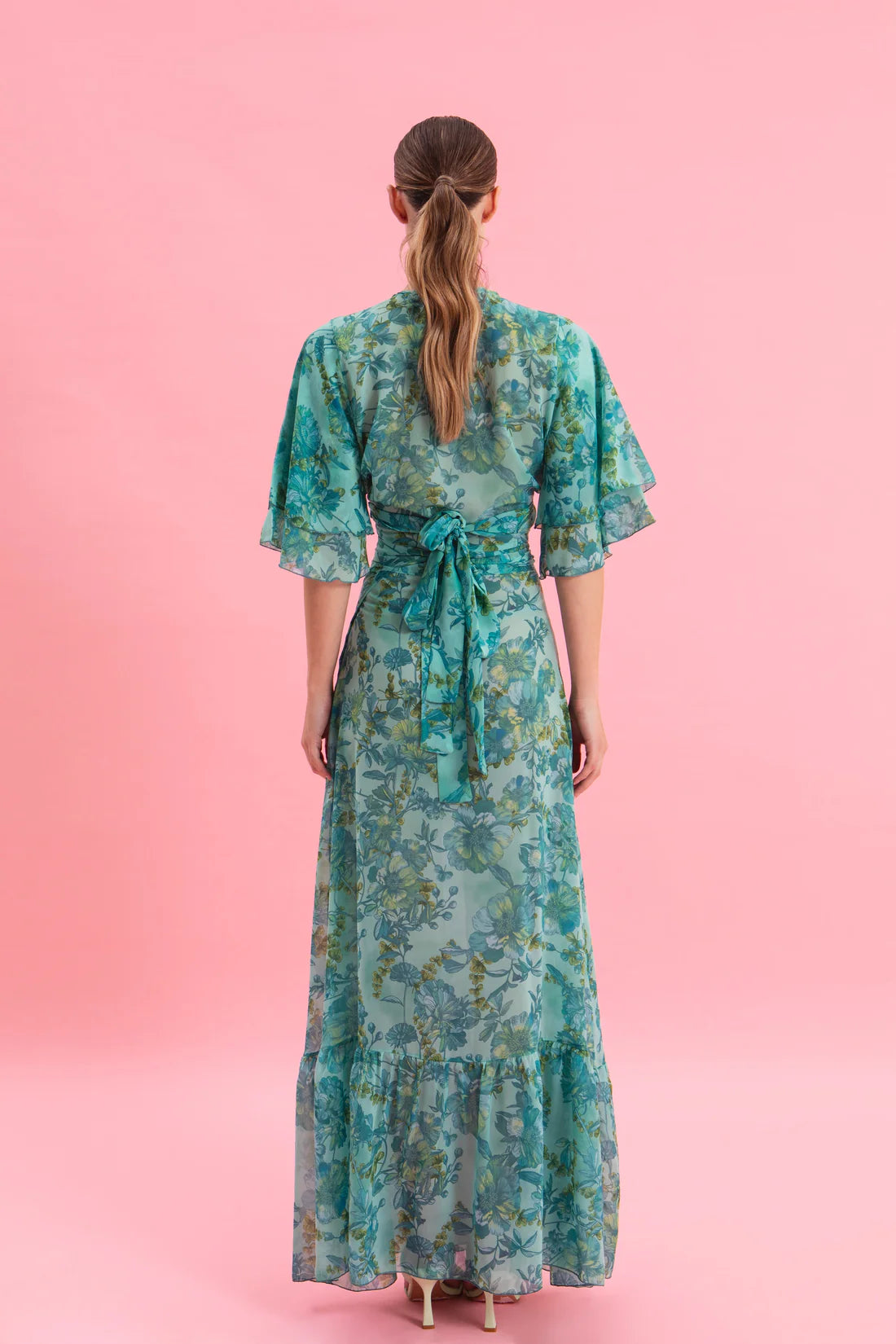 BOTANICAL BREEZE MAXI WRAP SKIRT