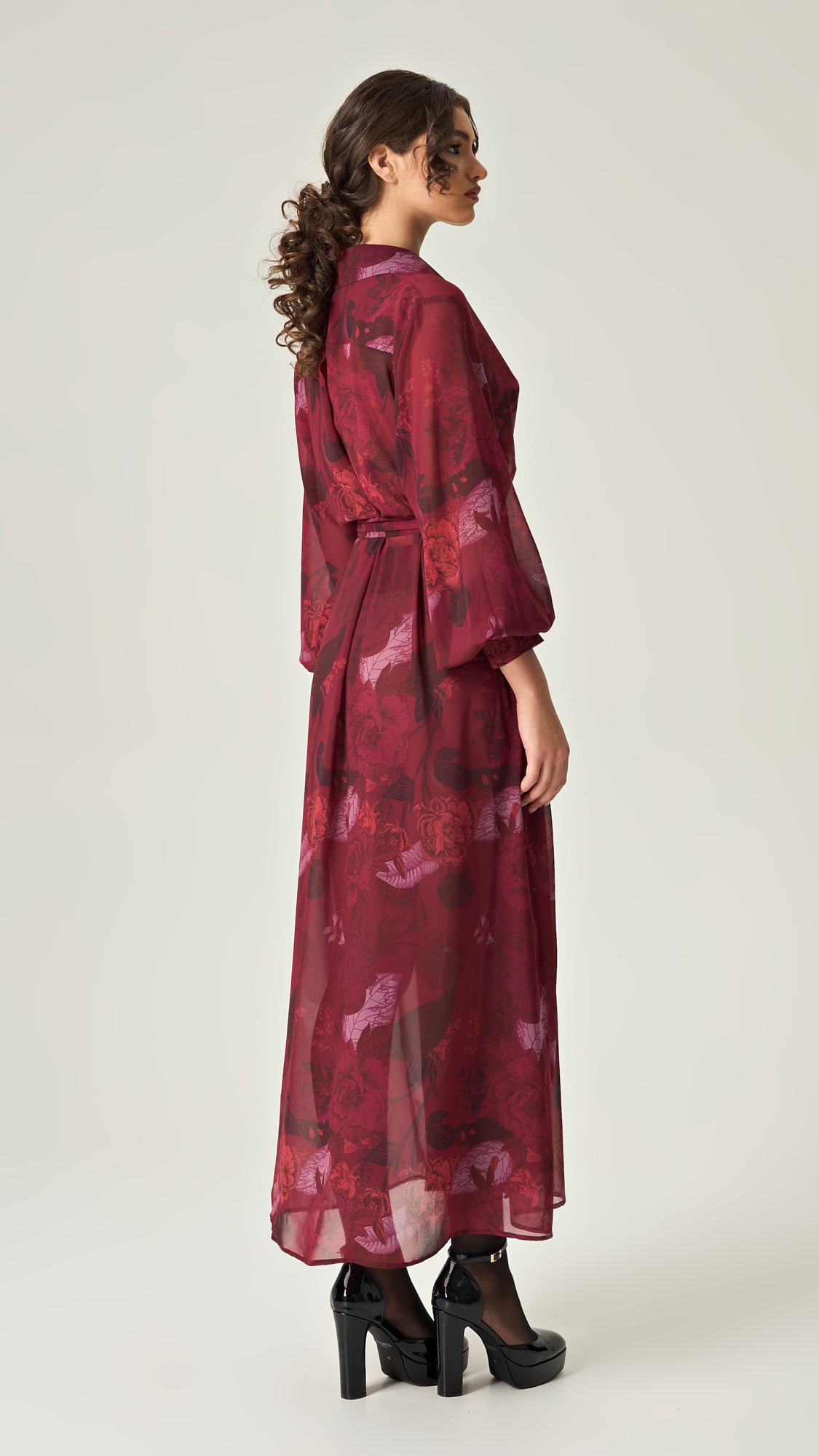CRIMSON ALLURE SHIRTDRESS