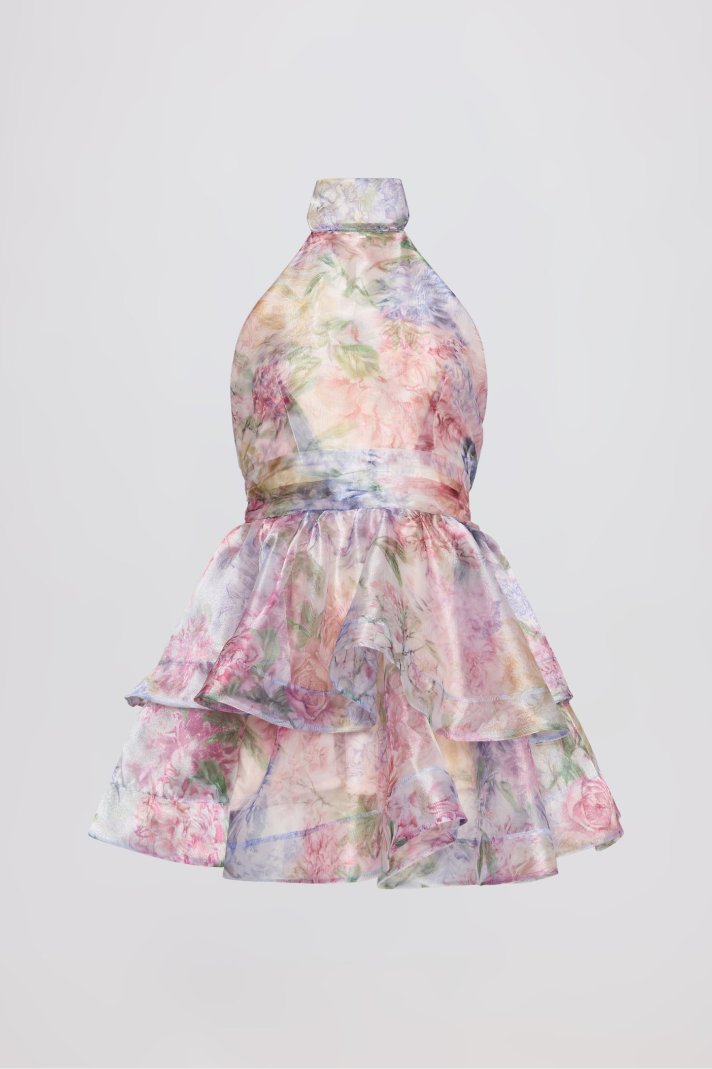 MARGOT ORGANZA HALTERNECK DRESS