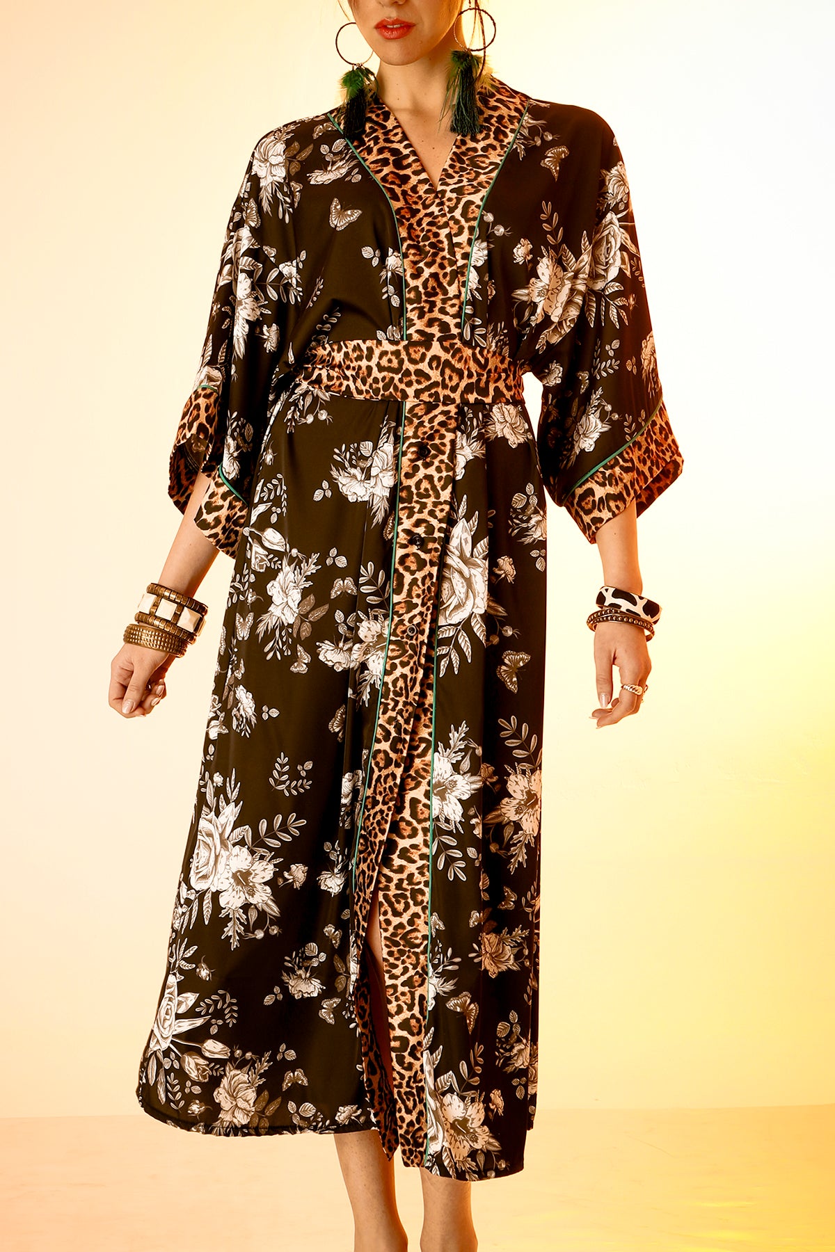 ROMINA (BLACK) DRESS/KIMONO