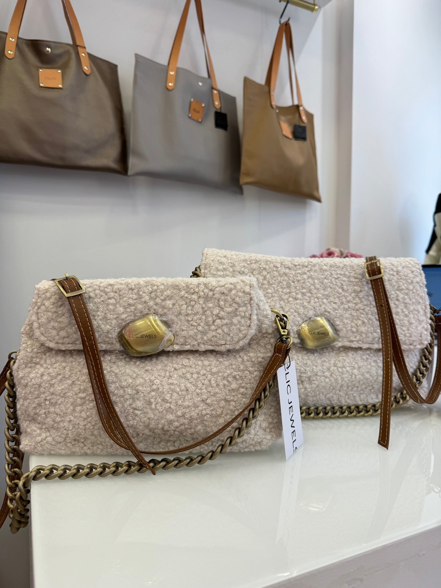 Donna Medium Teddy Bag - Beige