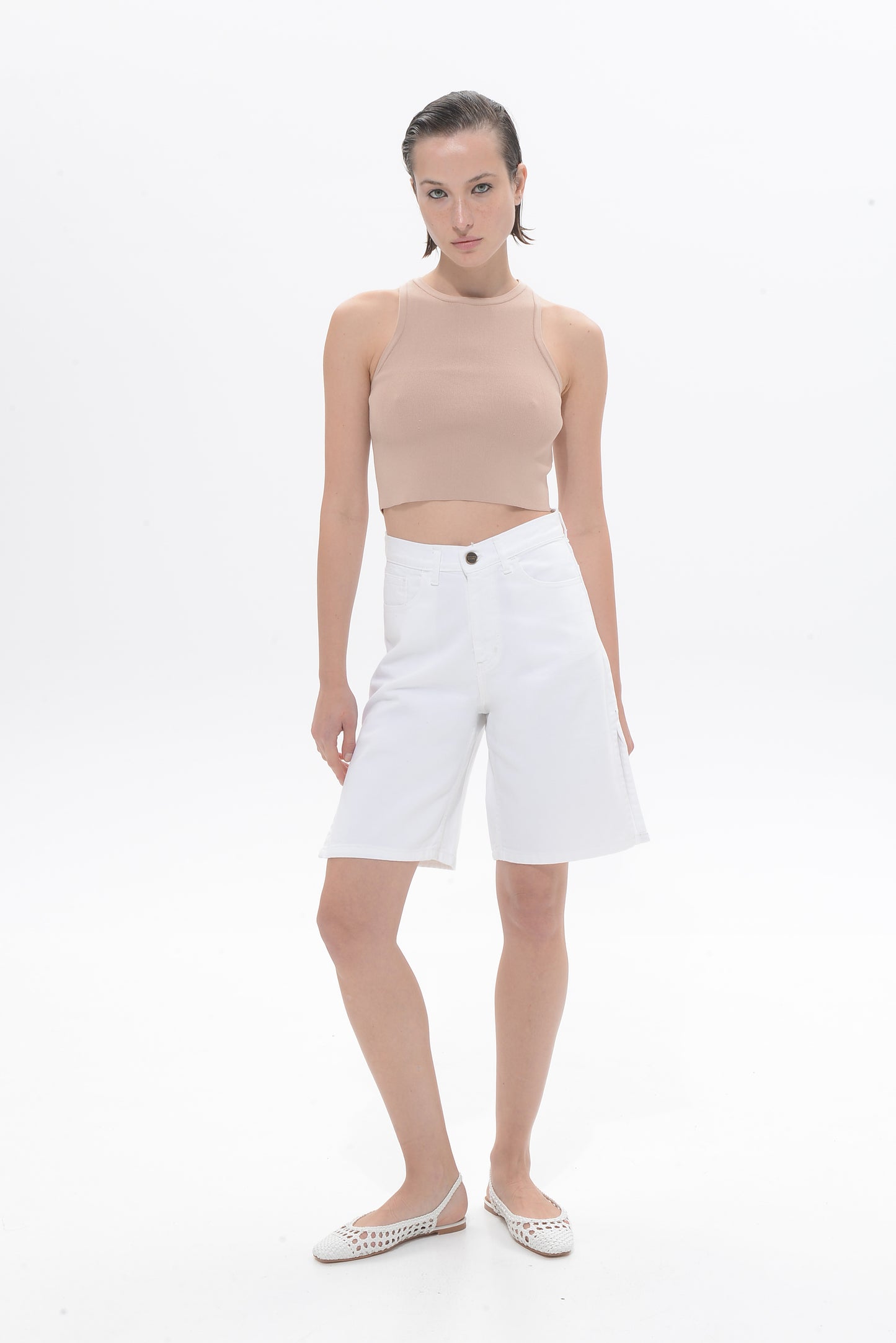 Daniela Shorts Bermuda White