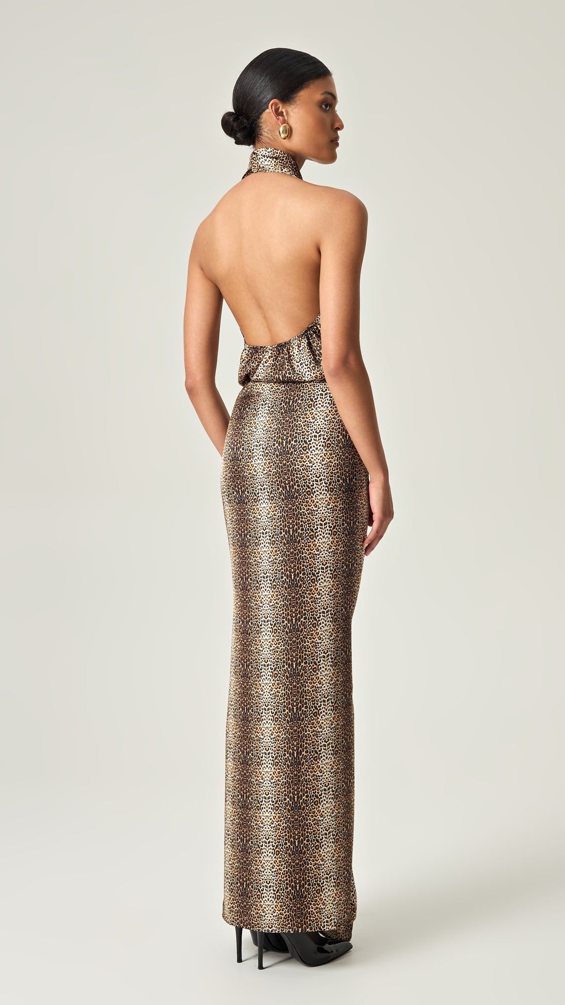 FIERCE ELEGANCE MAXI SATIN DRESS