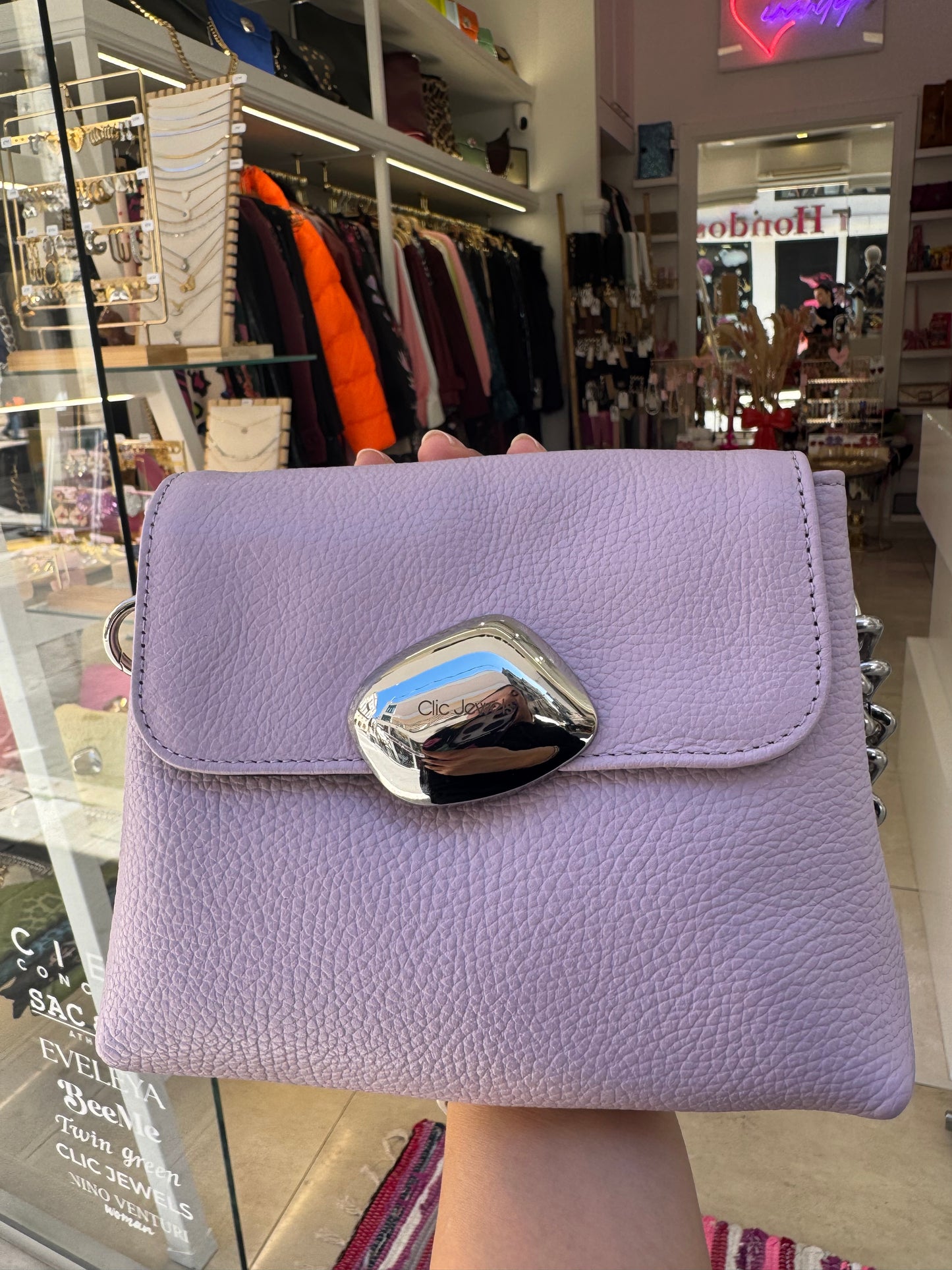 MAYA MINIBAG (Lilac dolaro genuine leather)