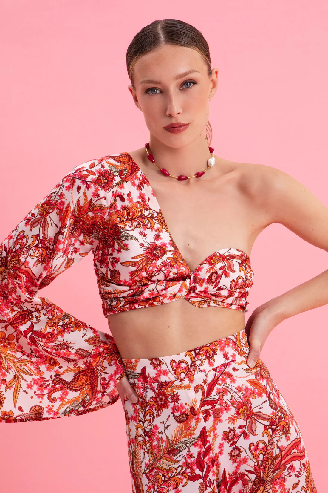 RUSTIC ROMANCE HIGH WAISTED SATIN PANTS