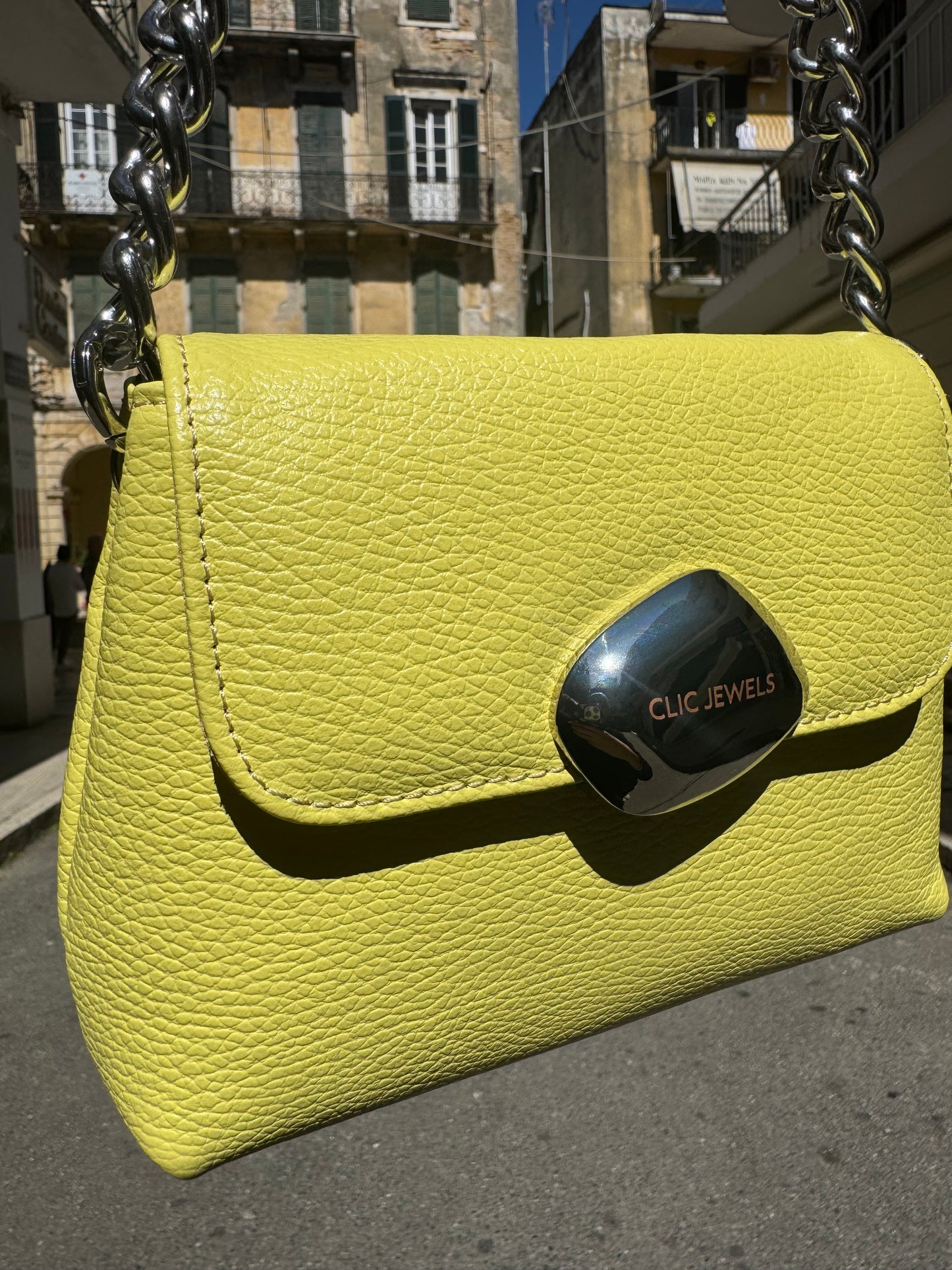 MAYA MINIBAG (Yellow dolaro genuine leather)