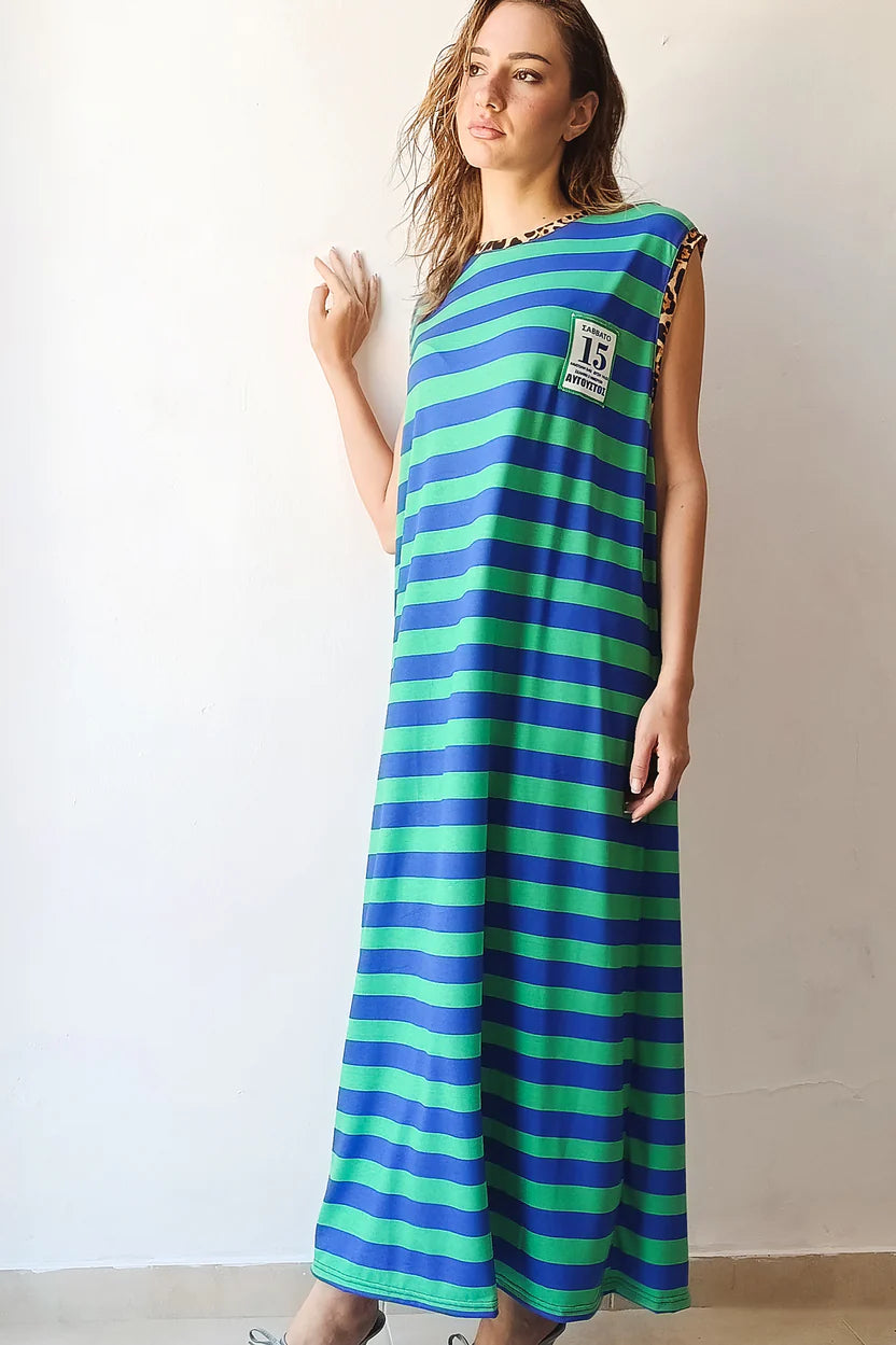 MELTEMI DRESS (blue/ment)