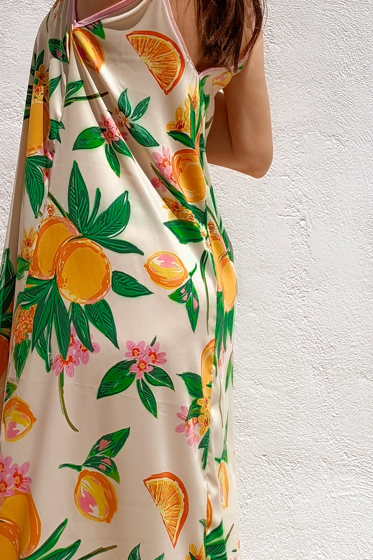 ANNITA DRESS (ORANGES)