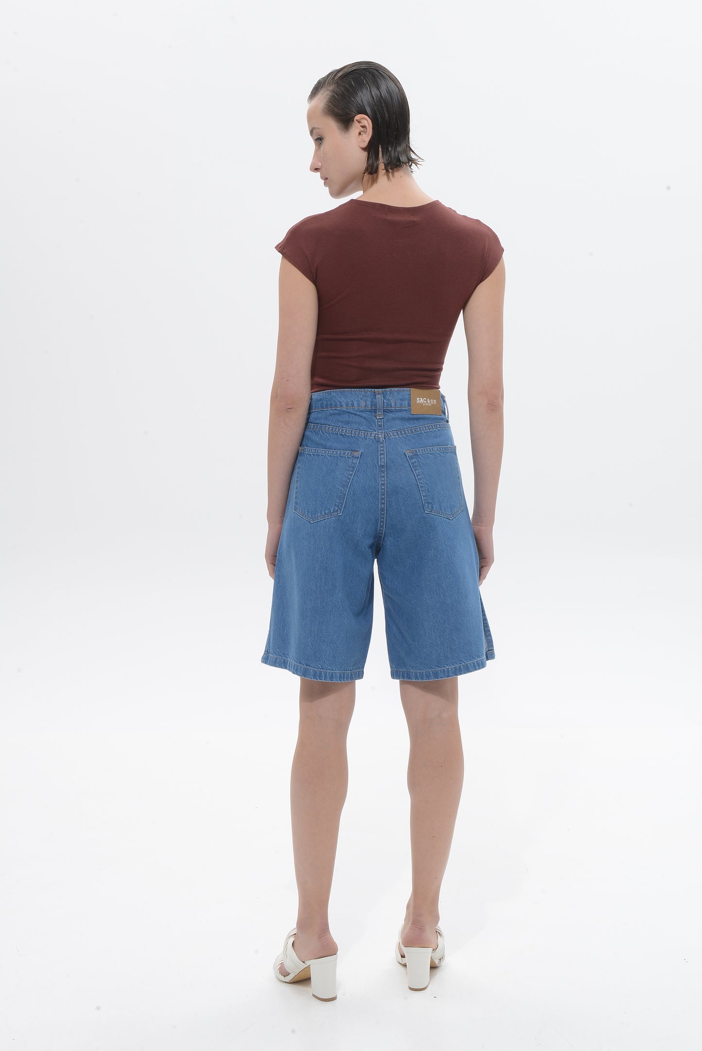 Daniela Shorts Bermuda Mid Blue