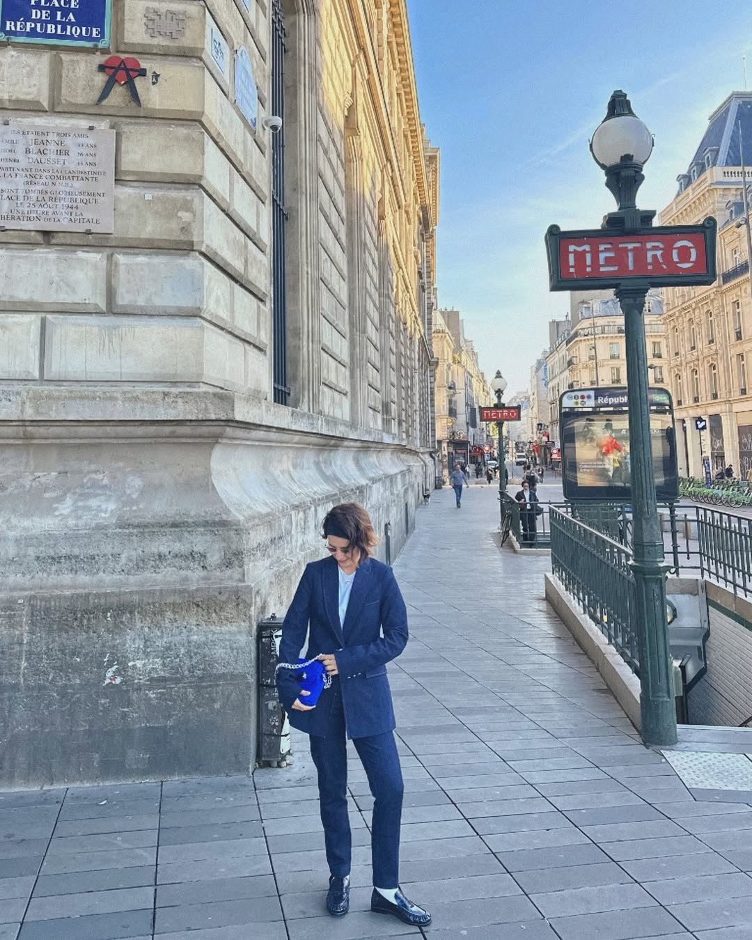 MAYA MINIBAG (royal blue fine suede genuine leather/true to color)