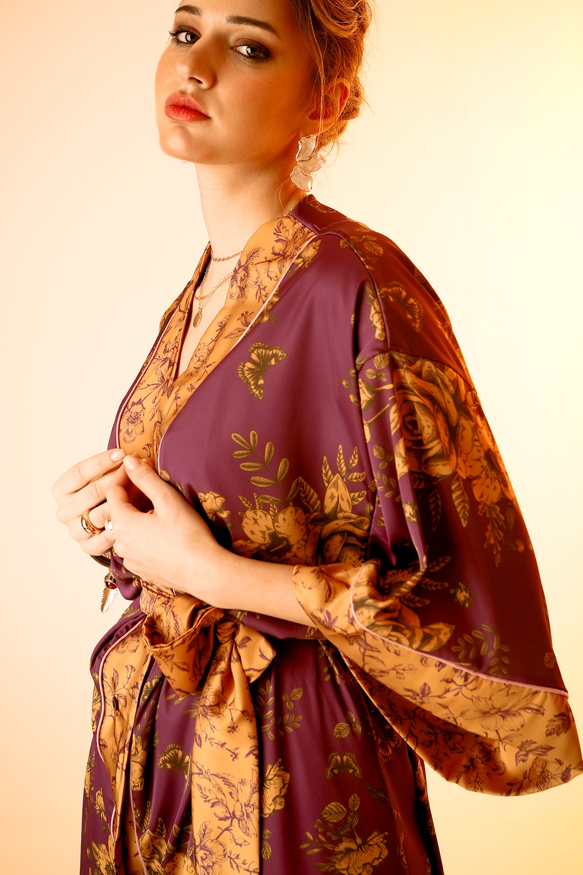 ROMINA (PURPLE) DRESS/KIMONO