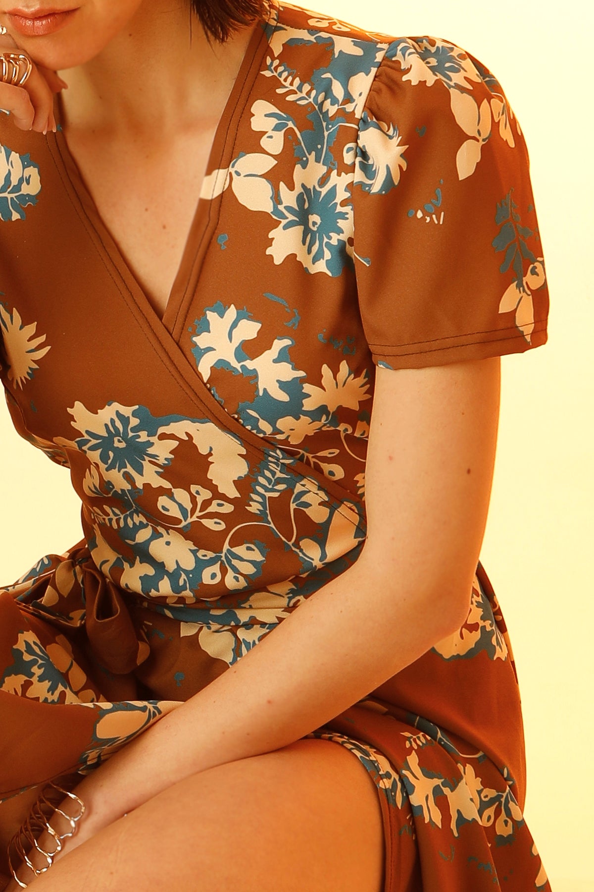 CAMELIA (BROWN) DRESS