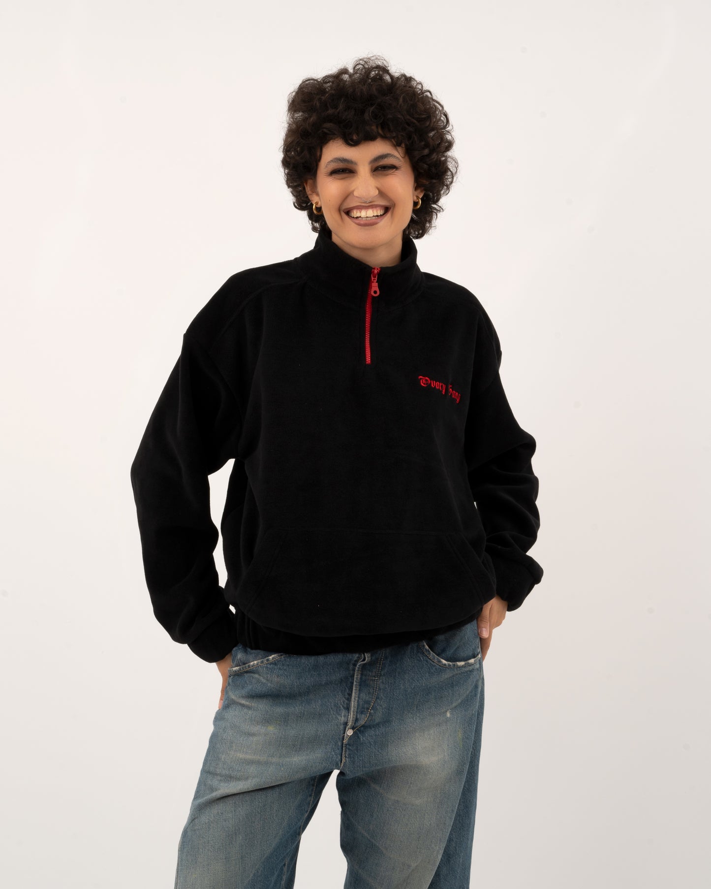 Mood Poisoning - Black Fleece Half-Zipped