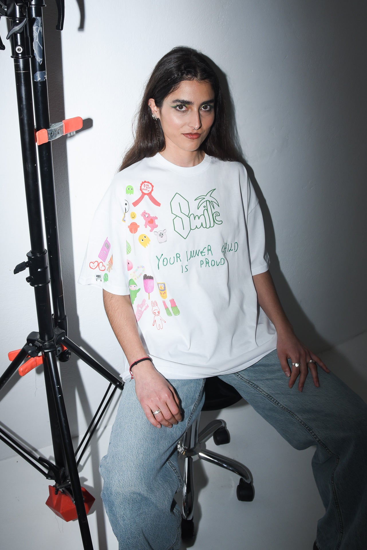 Inner Child - Ovary Gang x Missy Merida White Tshirt