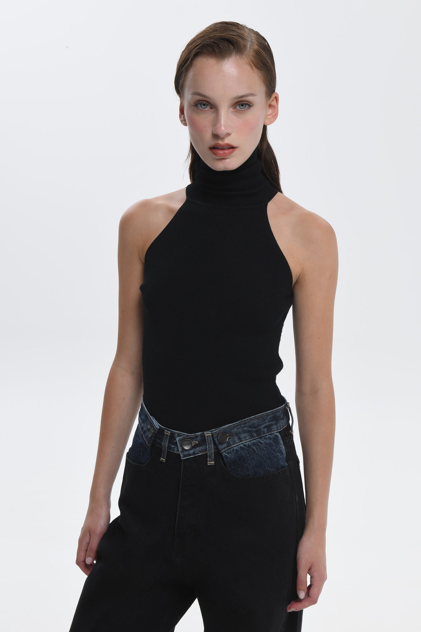 Ava Denim- BLACK/DARK BLUE