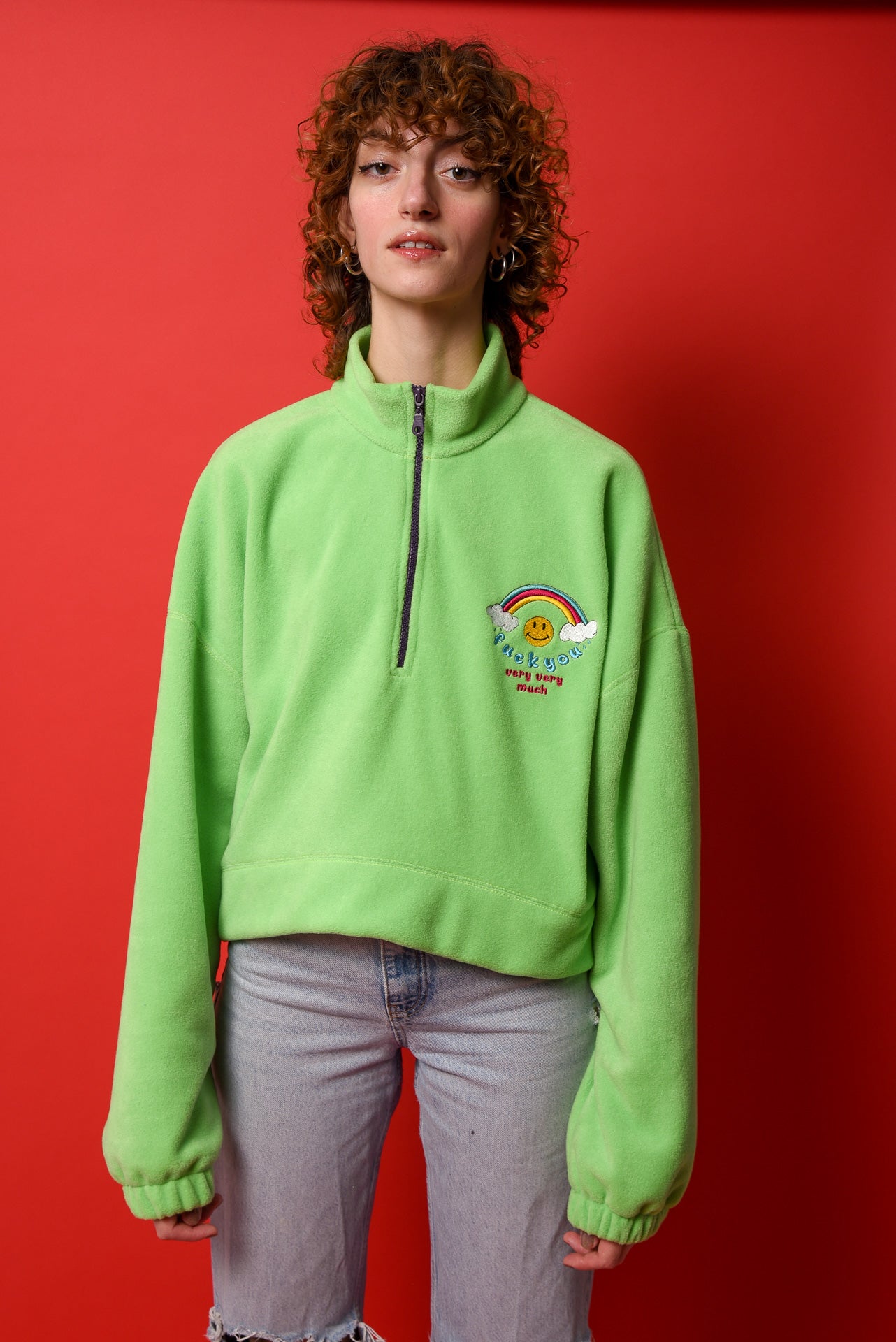 Fuck You Very Much - Half Zipped Fleece