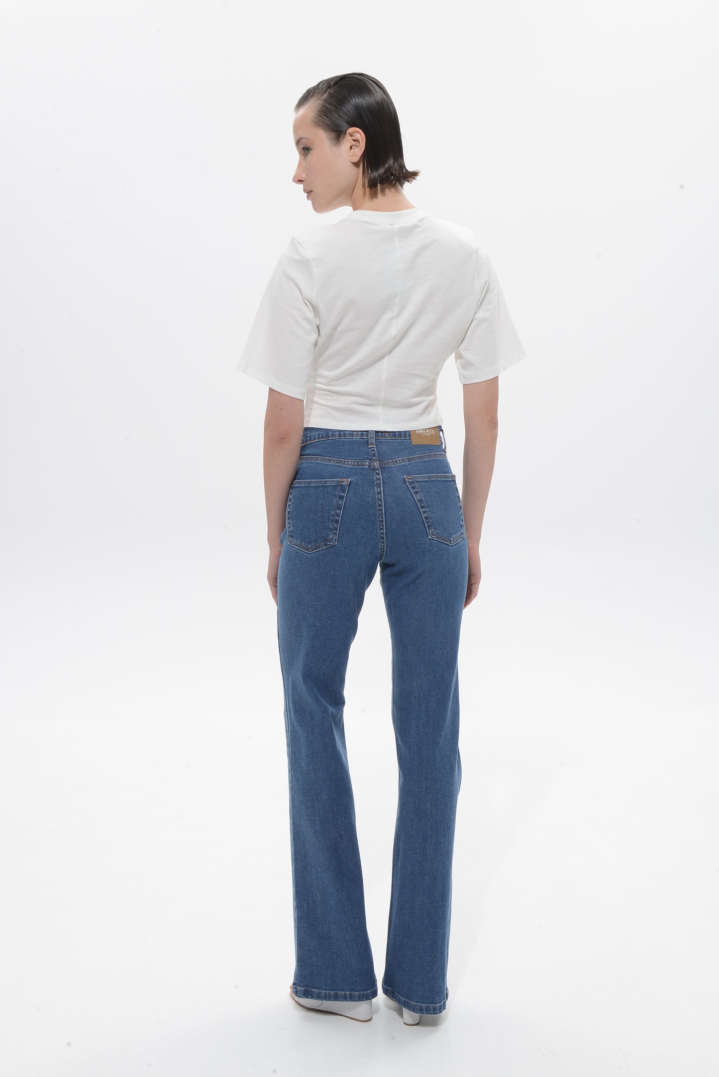 Arianna Elastic Mid Blue