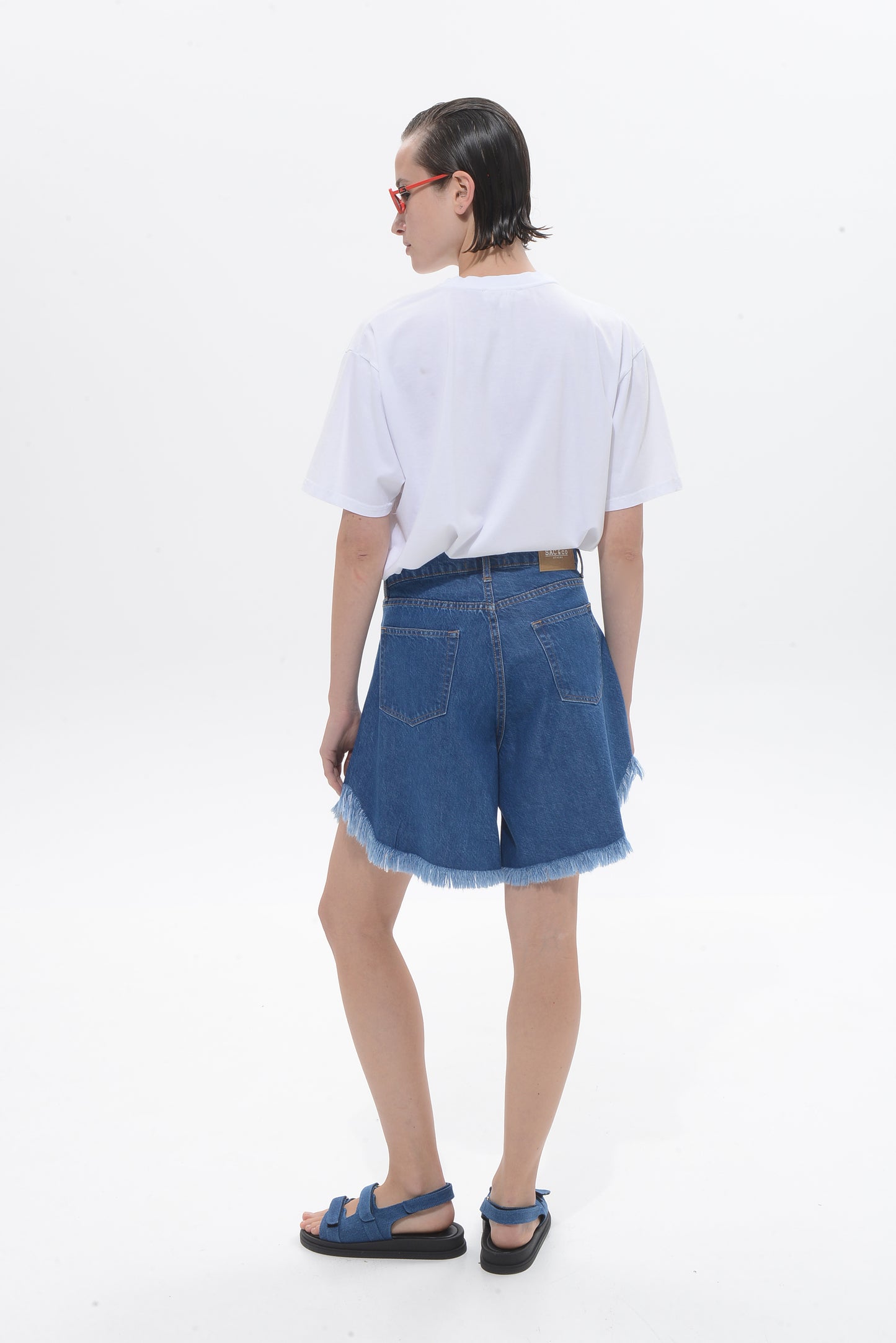 Domna Mid Blue Bermuda