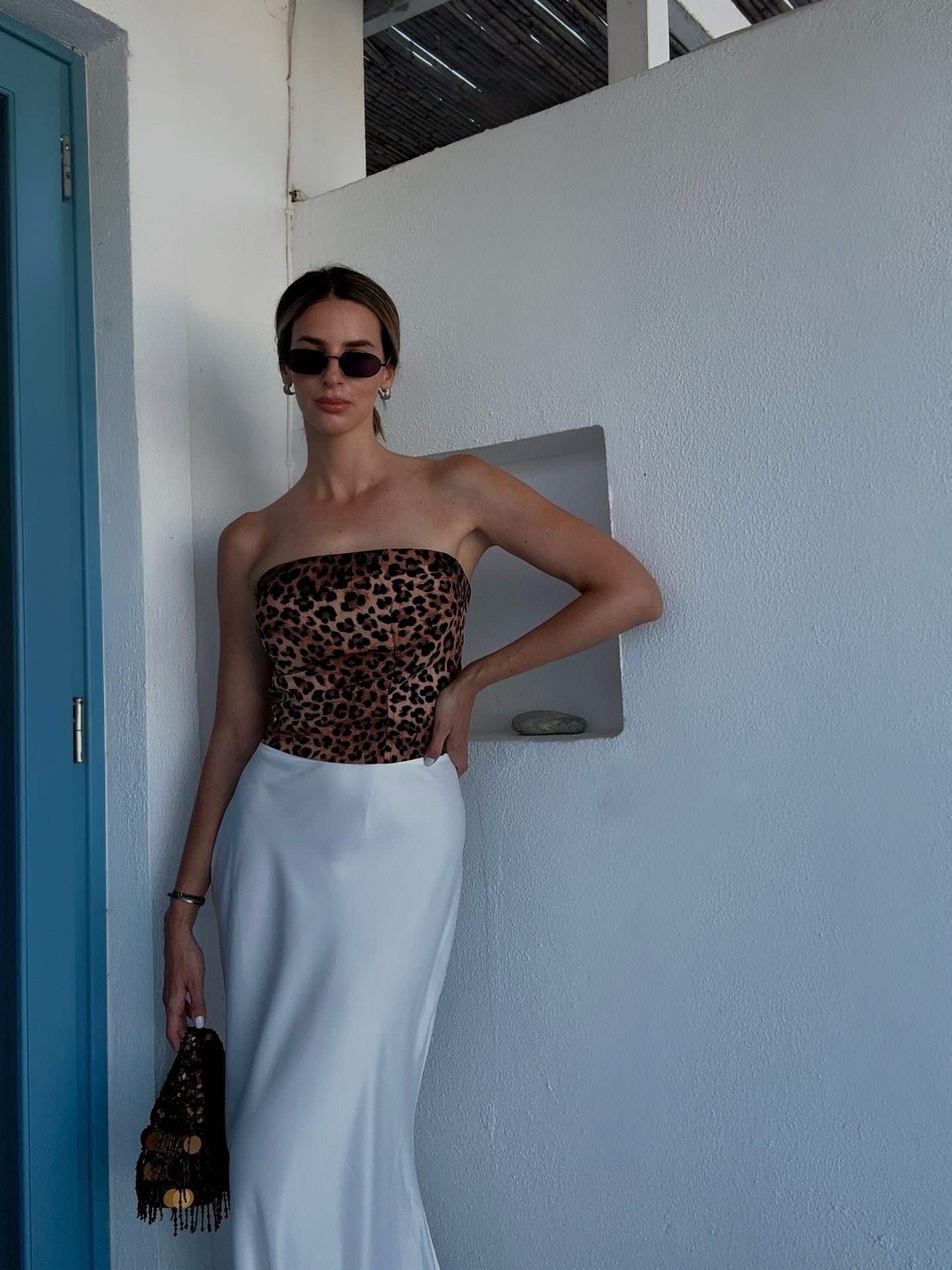 ''Brooklyn Baby'' Leopard Corset Top