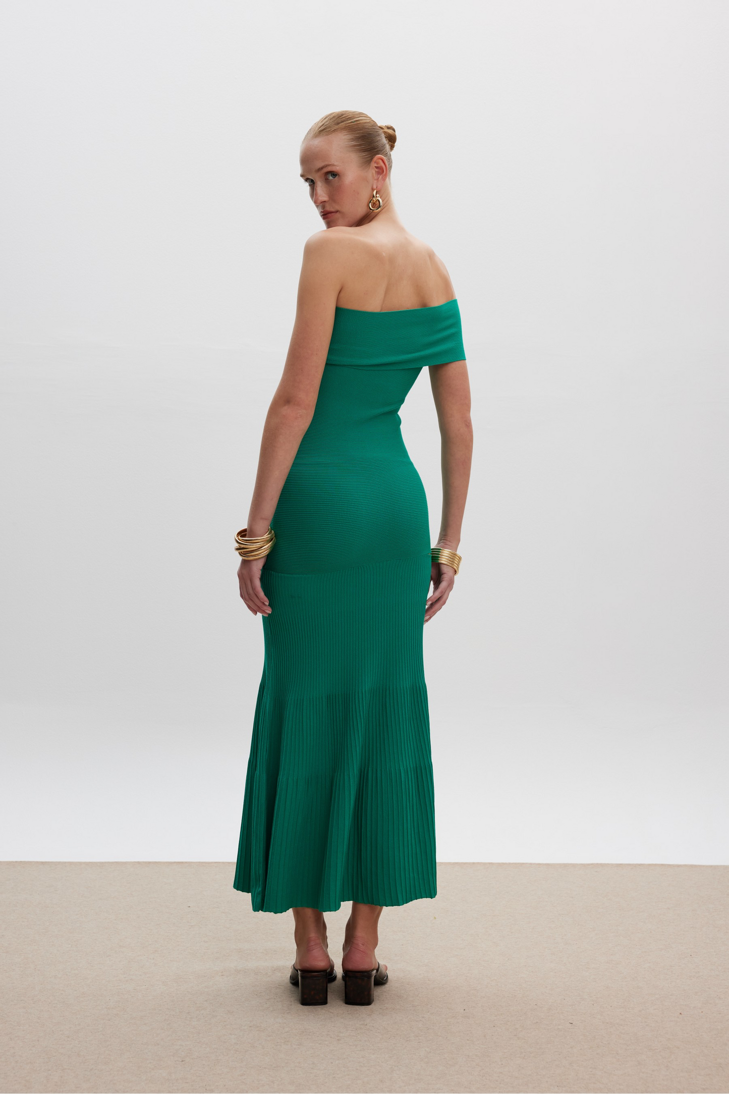 Nikol Knit Dress Green