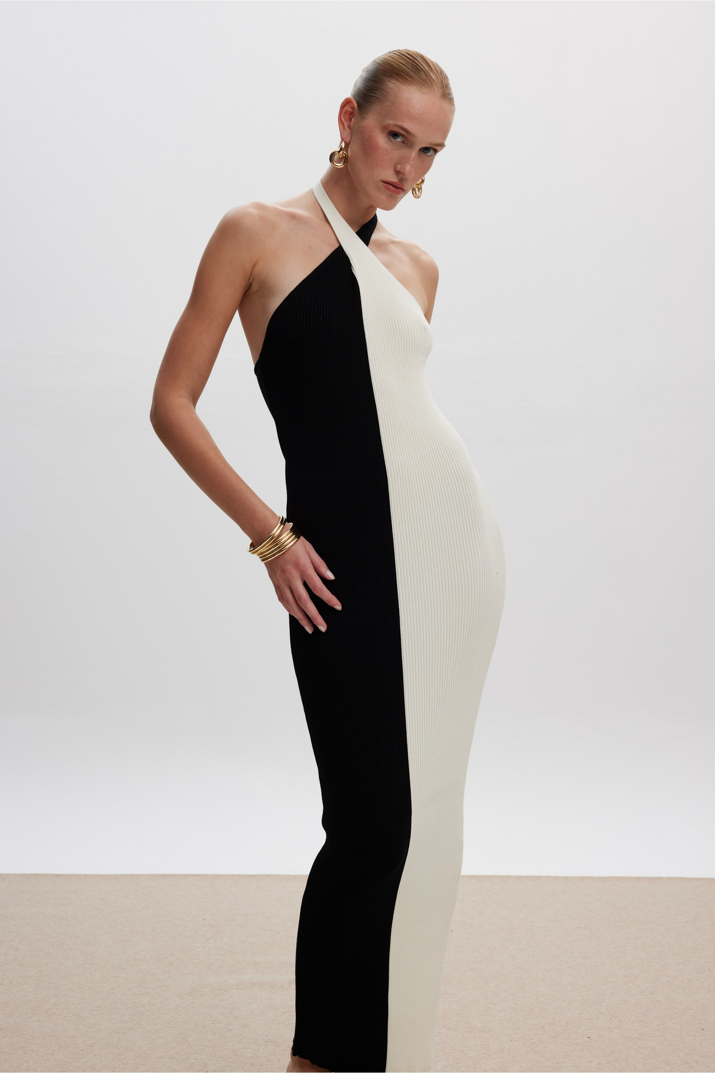 B&W Knit Dress