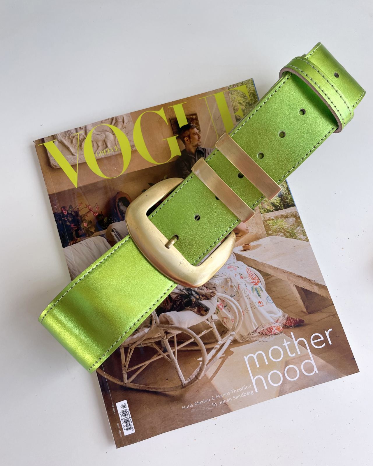 Dolli Lime Metalize Belt