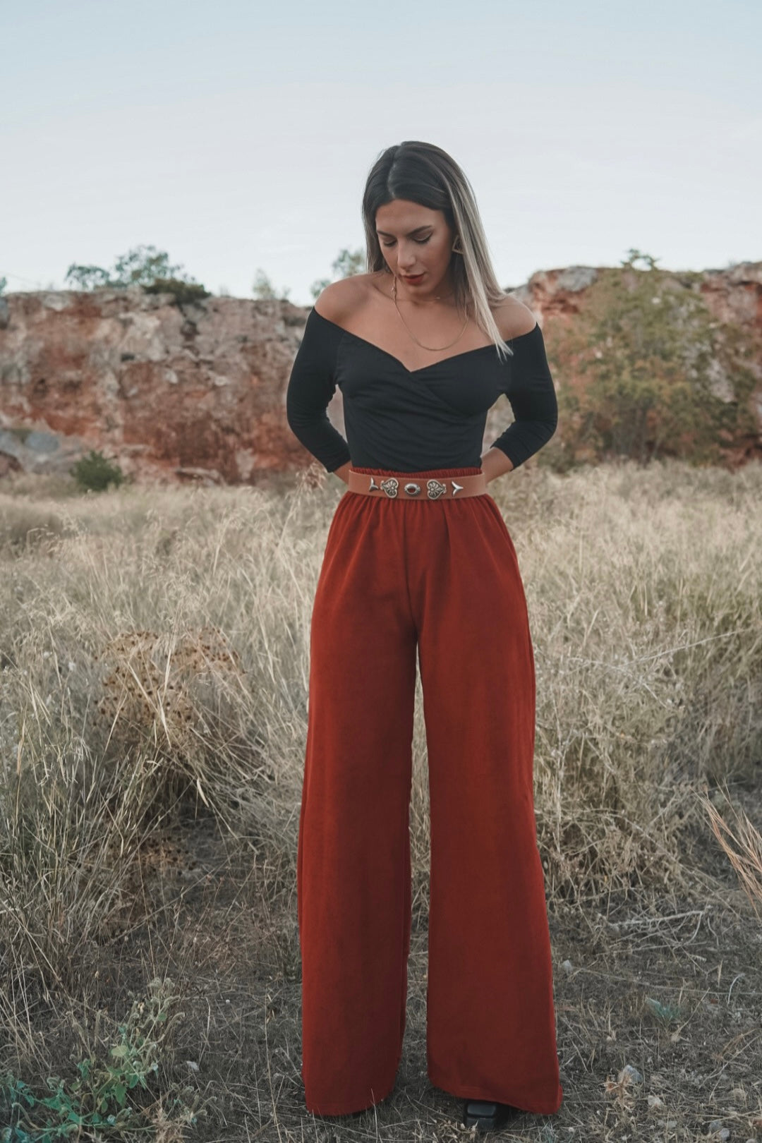 Noah wide leg pants in Ecai