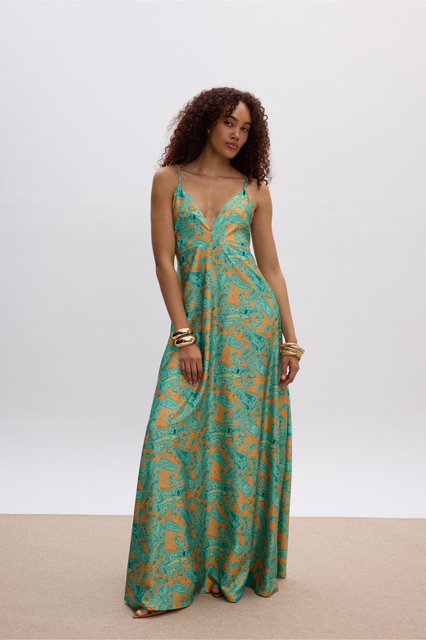 Gaia Satin Dress