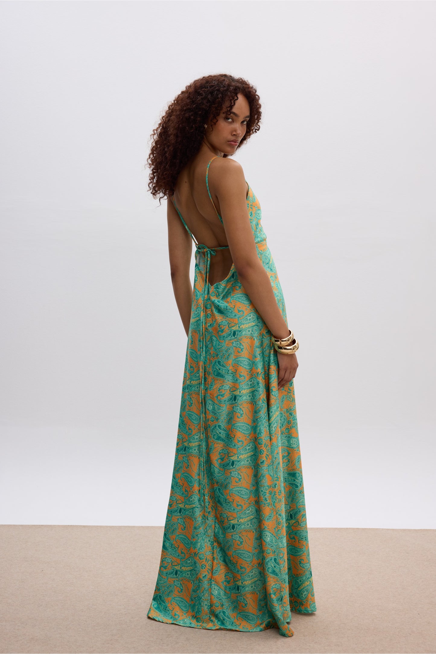 Gaia Satin Dress
