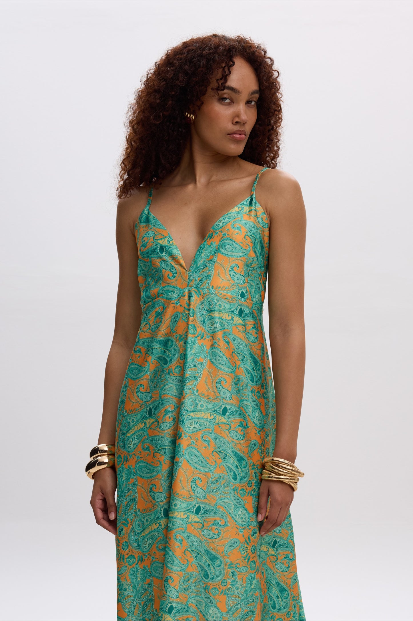 Gaia Satin Dress