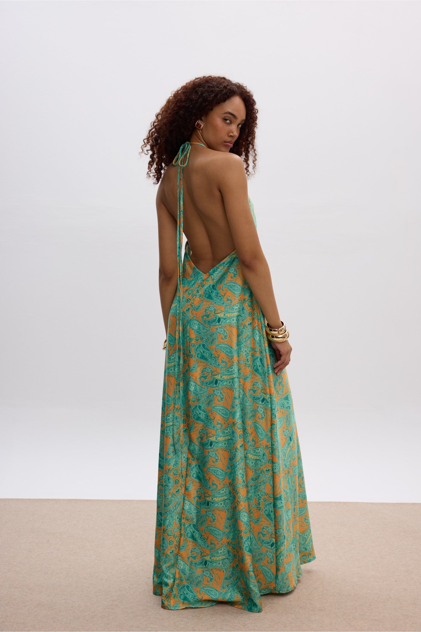 Gaia Satin Dress