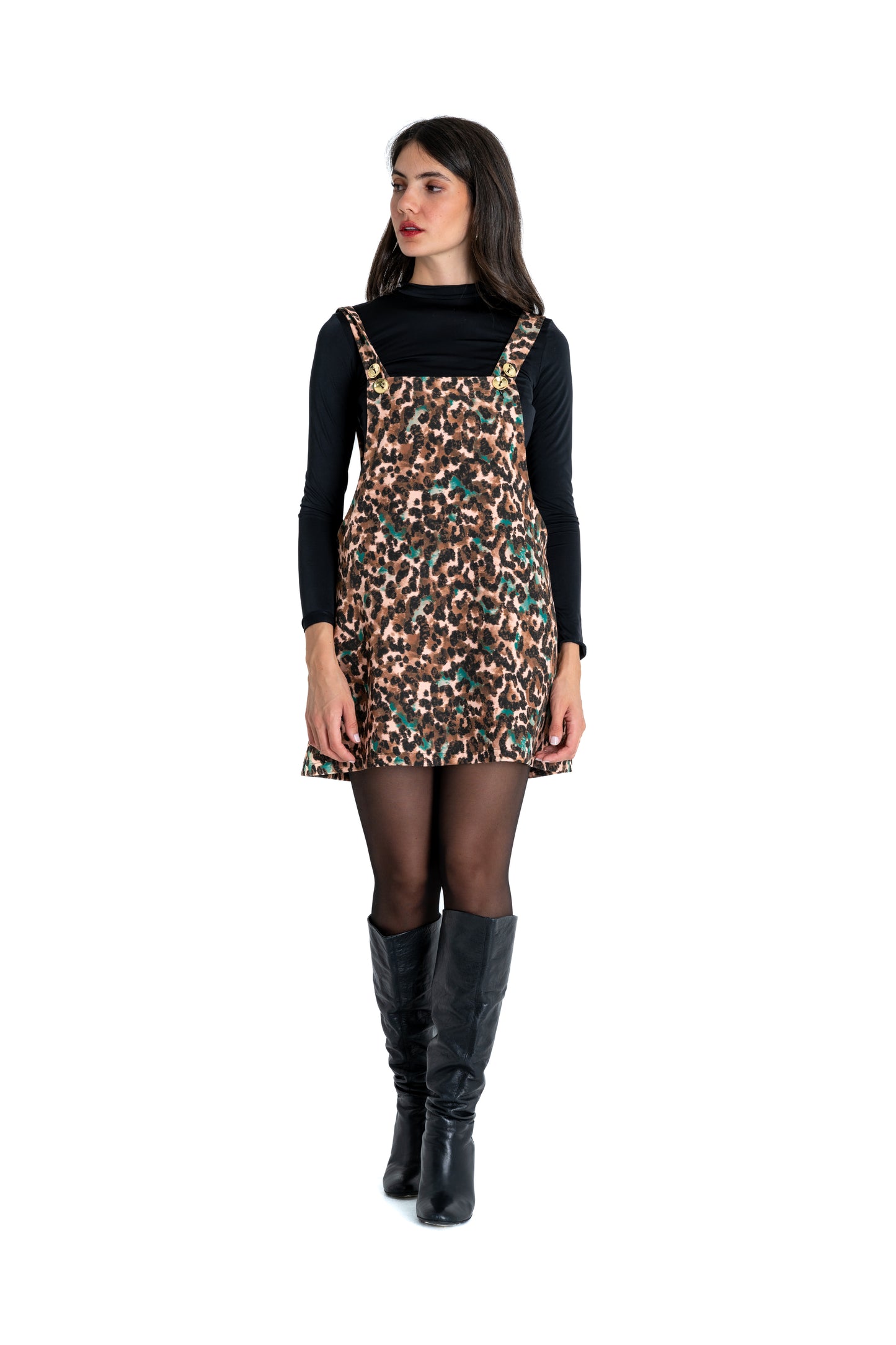 LORENNE DUNGAREES SKIRT