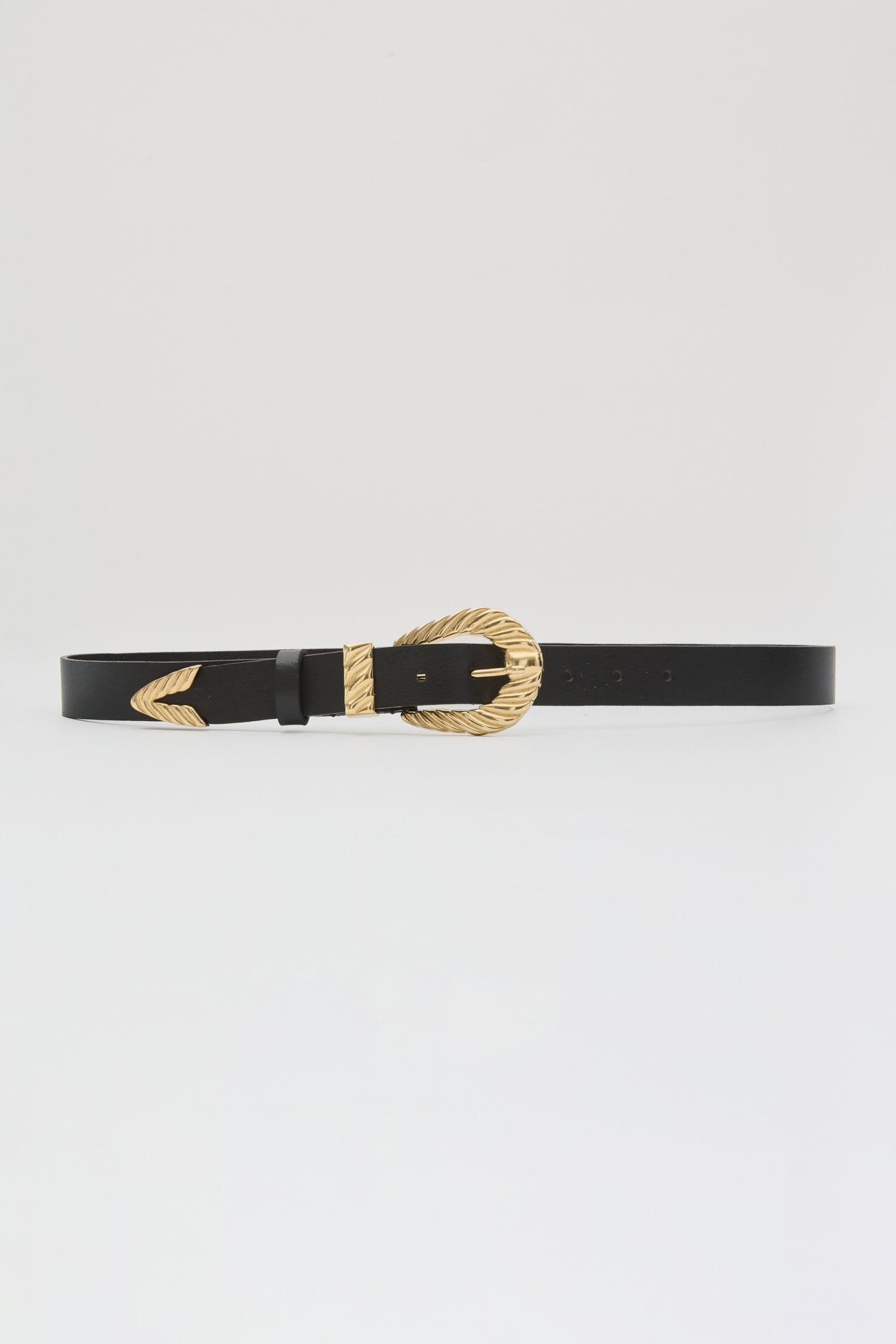 WOVEN FLOW ΔΕΡΜΑΤΙΝΗ ΓΥΝΑΙΚΕΙΑ ΖΩΝΗ ΜΑΥΡΗ