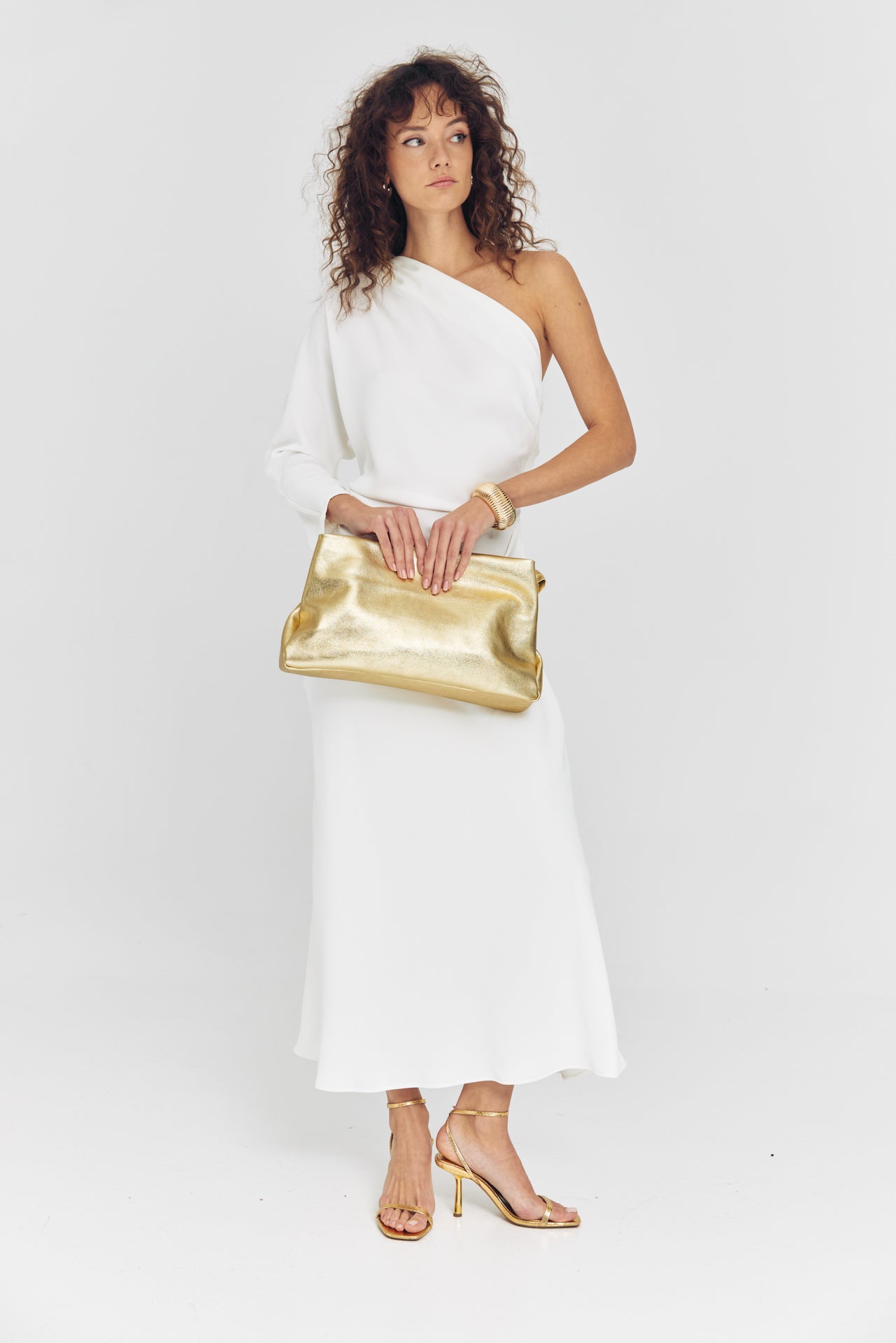 GOT HER ΔΕΡΜΑΤΙΝΗ CLUTCH ΤΣΑΝΤΑ ΧΡΥΣΗ