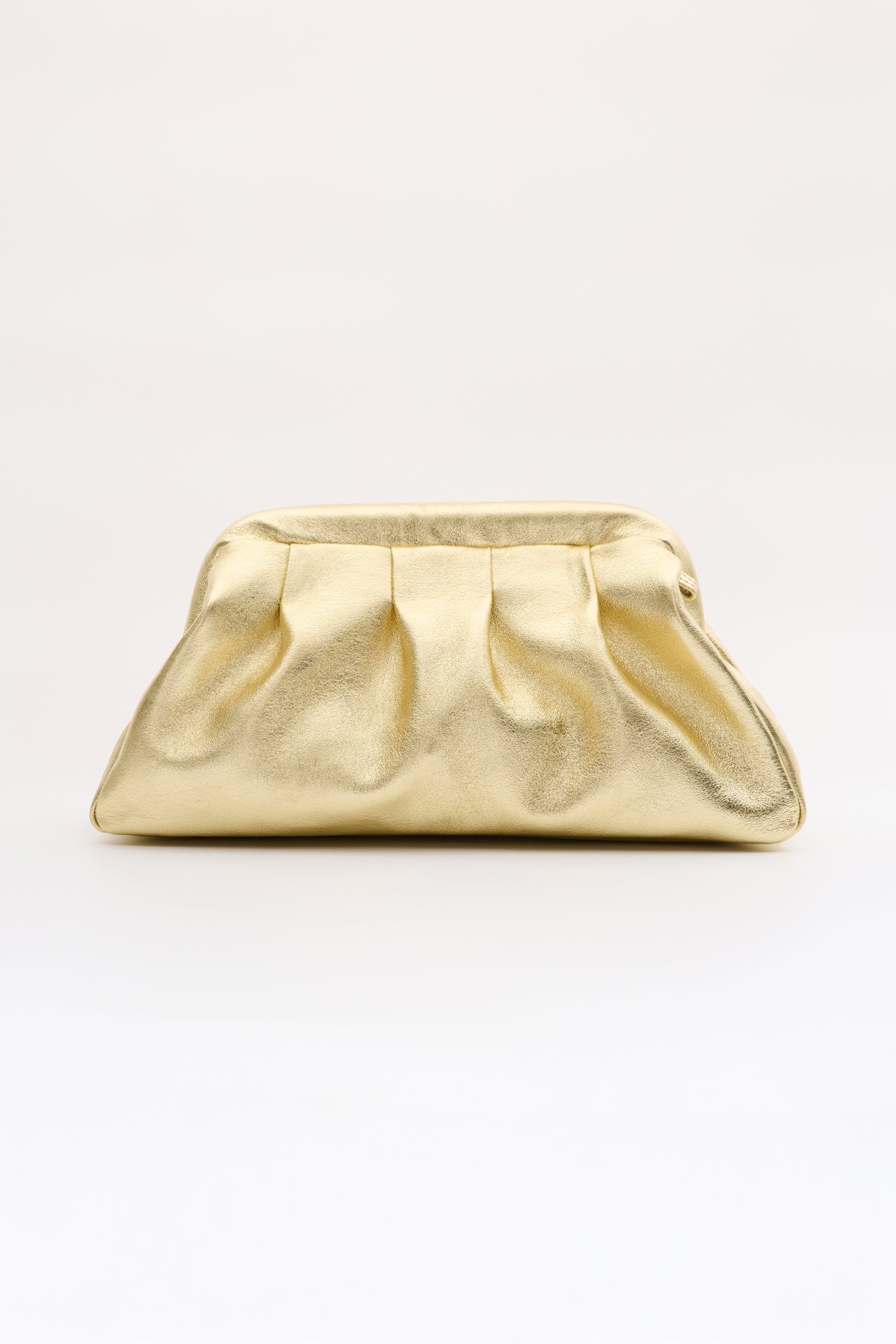 DIMI ΔΕΡΜΑΤΙΝΗ CLUTCH ΤΣΑΝΤΑ ΧΡΥΣΗ