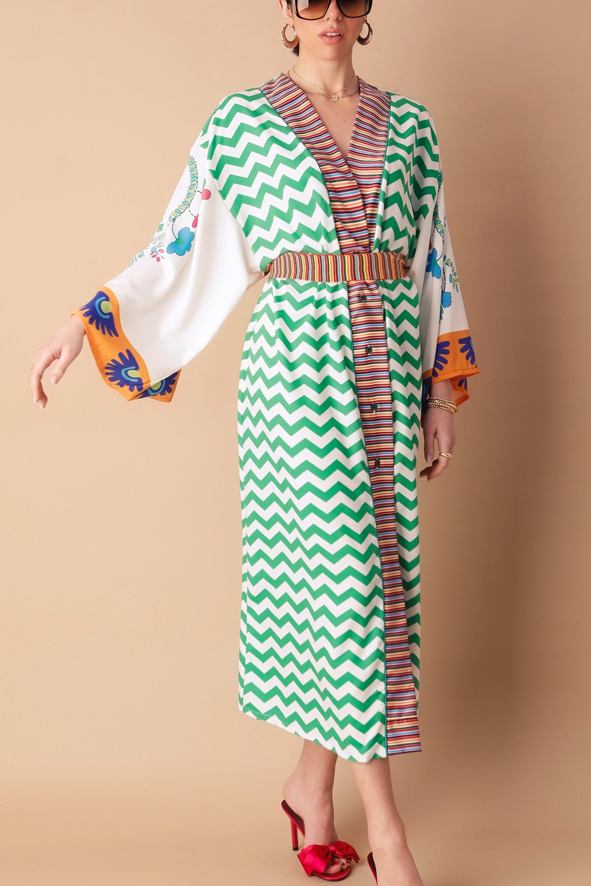PATRIZIA (GREEN) DRESS/KIMONO