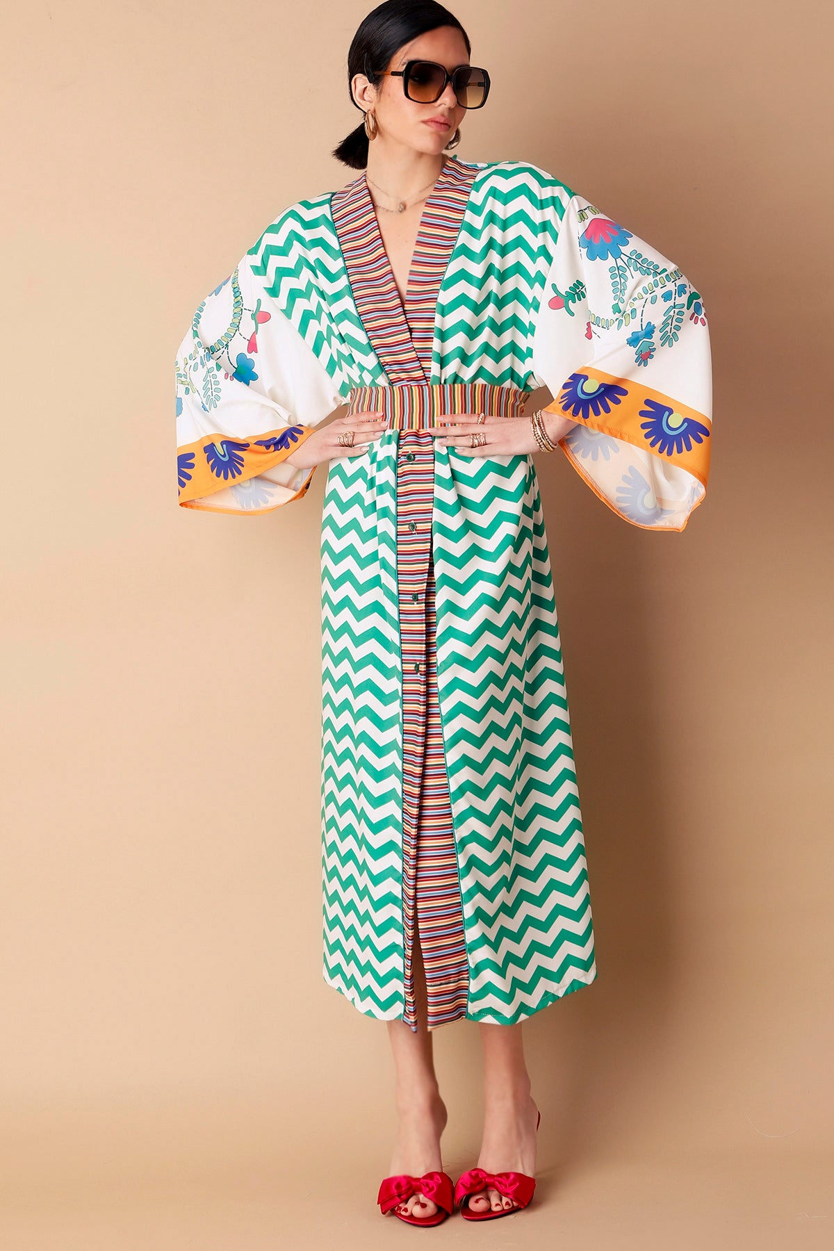 PATRIZIA (GREEN) DRESS/KIMONO