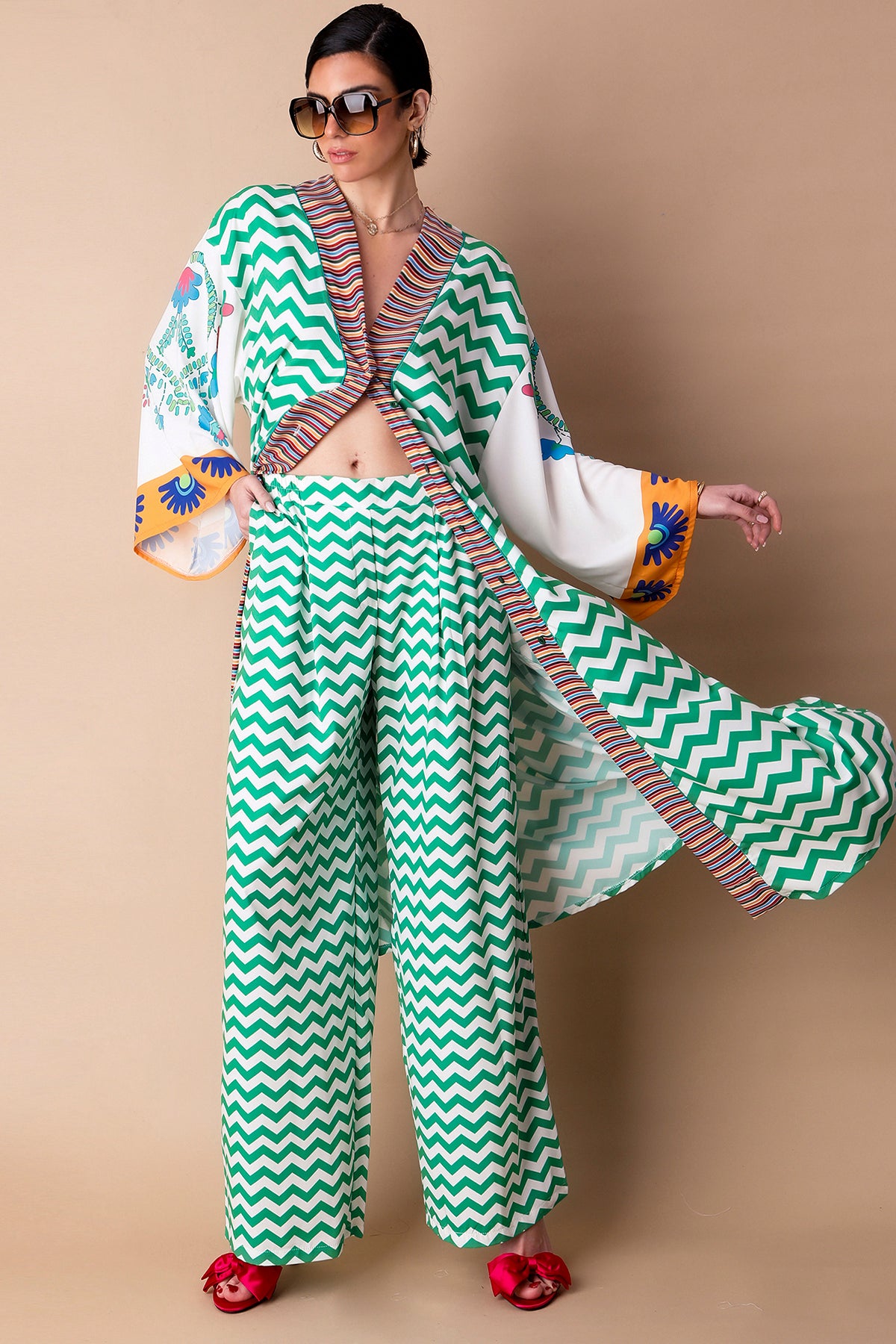PATRIZIA (GREEN) DRESS/KIMONO